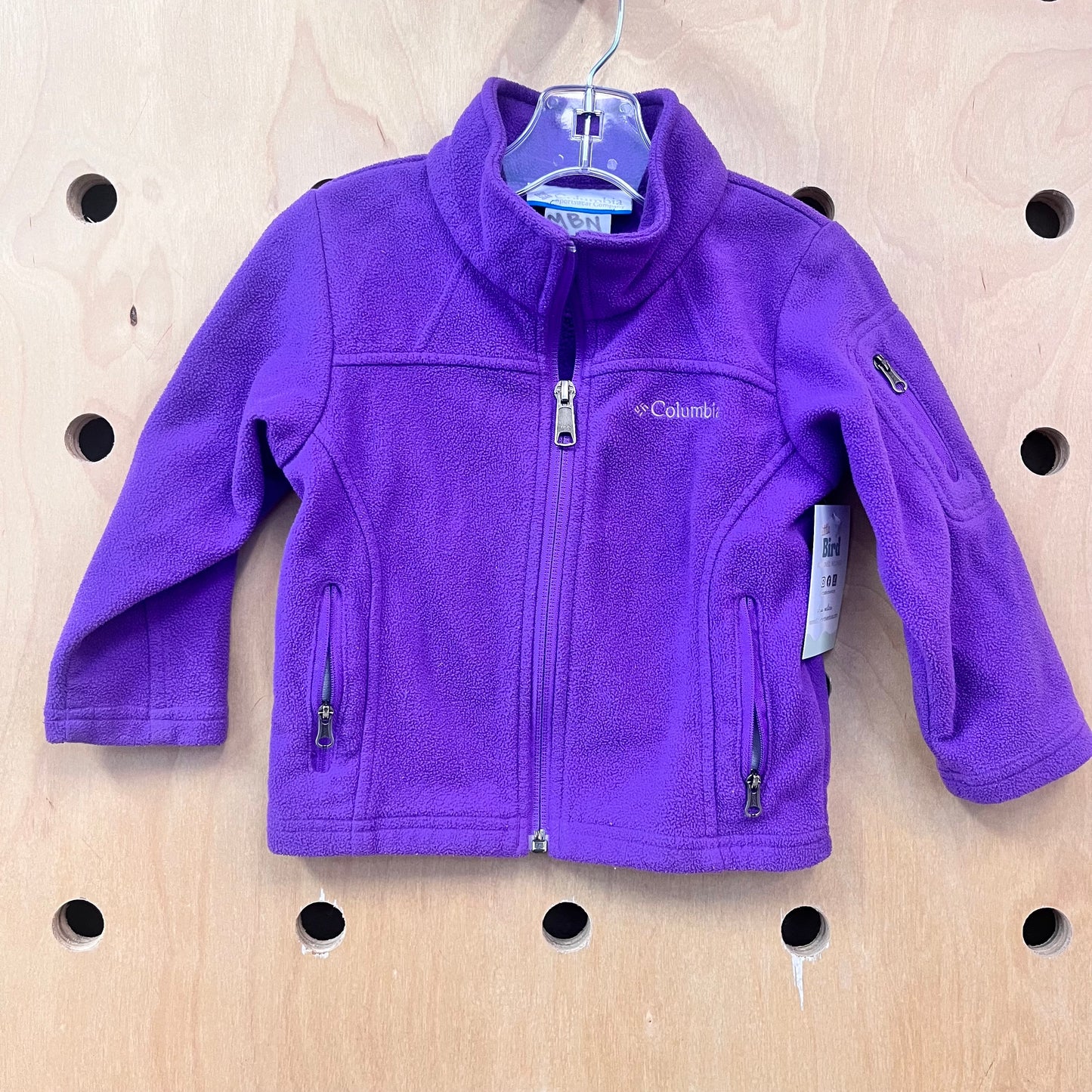 Purple Fleece Zip Jacket
