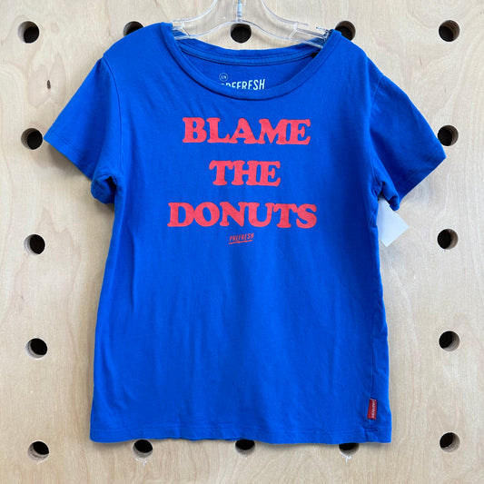 Blue Blame the Donuts Tee