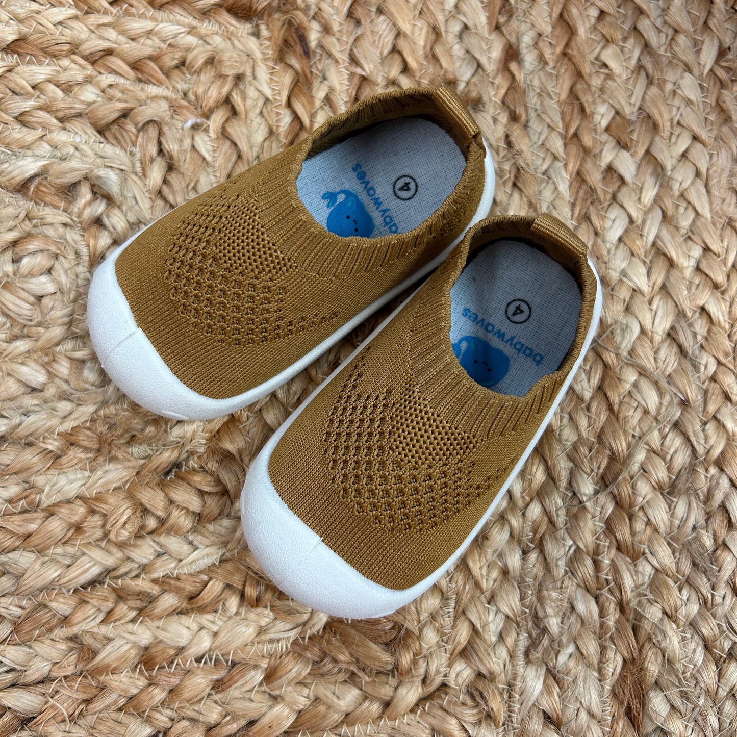 Brown Mesh Sneakers