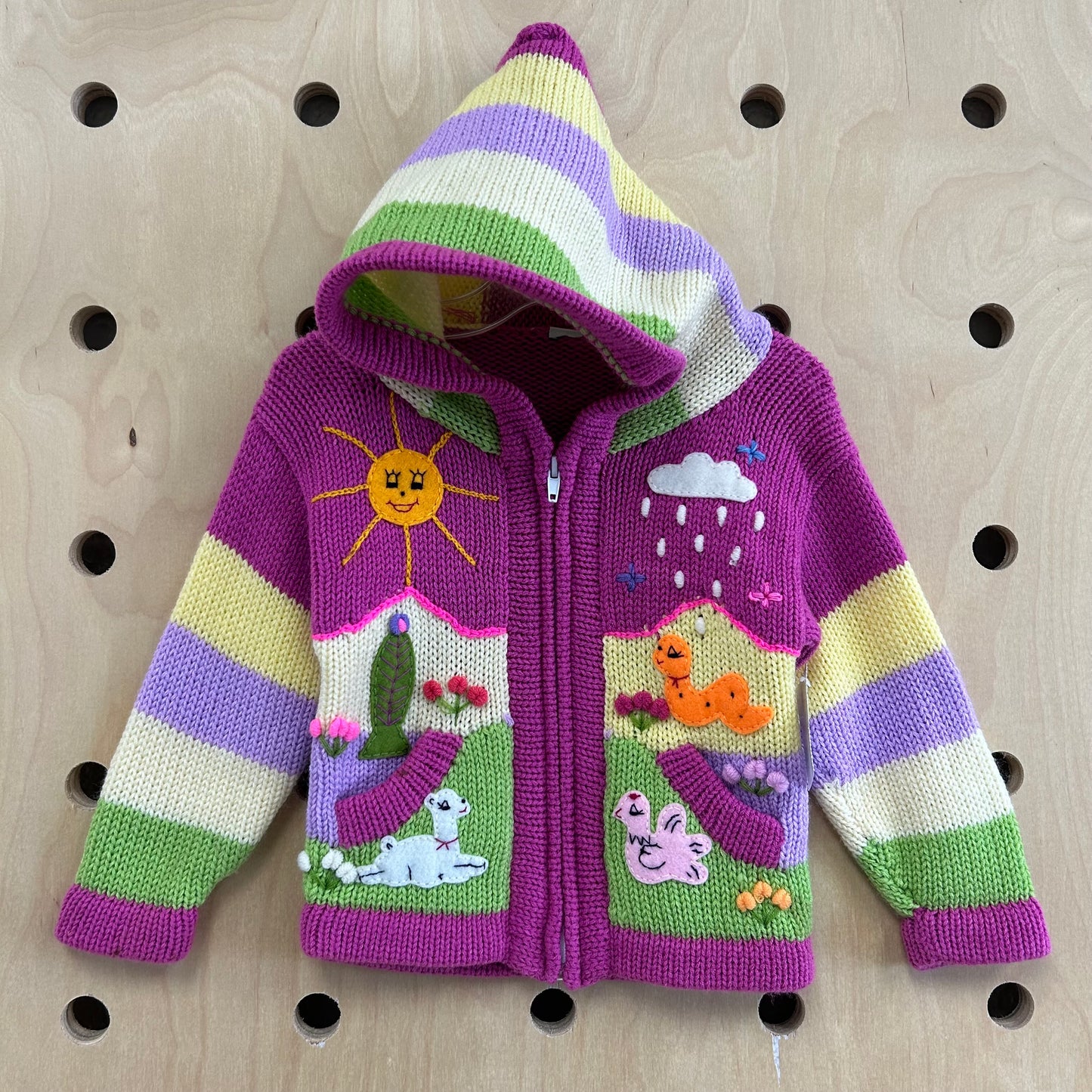 Purple Peruvian Zip Hoodie