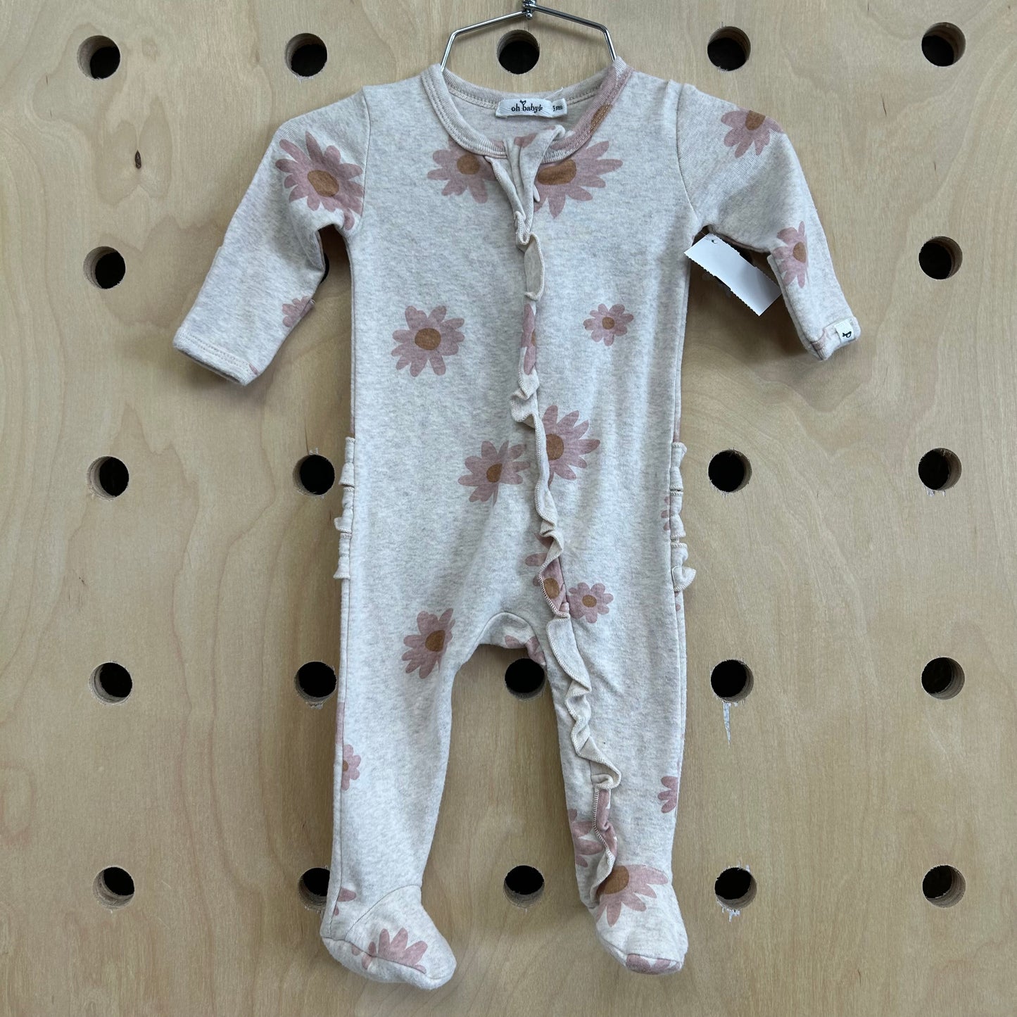 Oatmeal Daisy Footies