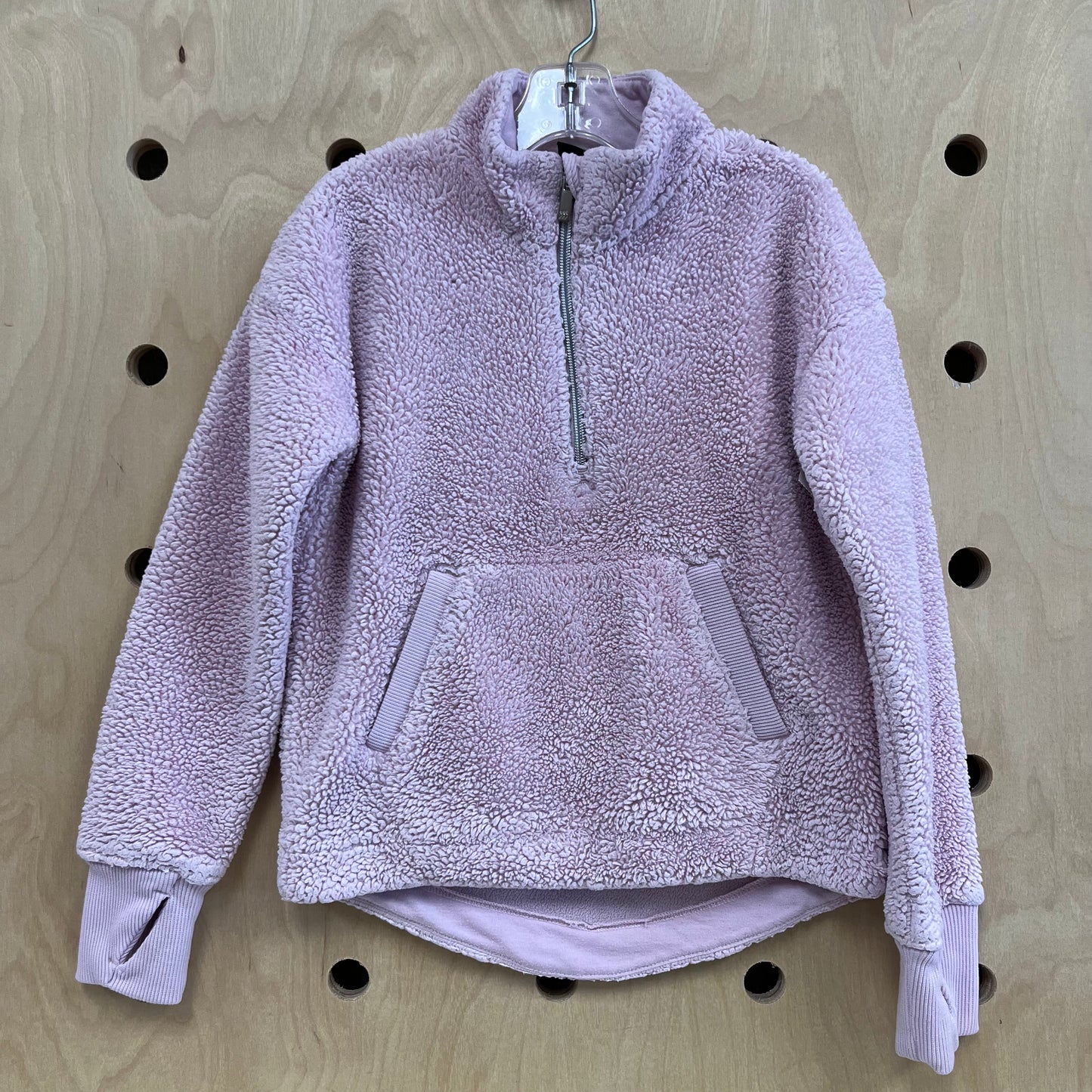 Pink Sherpa Pullover