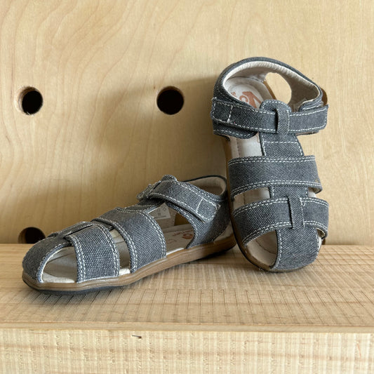 Grey Velcro Sandals