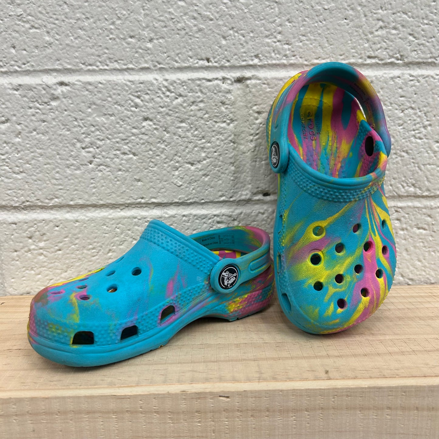 Blue Multi-Color Clogs