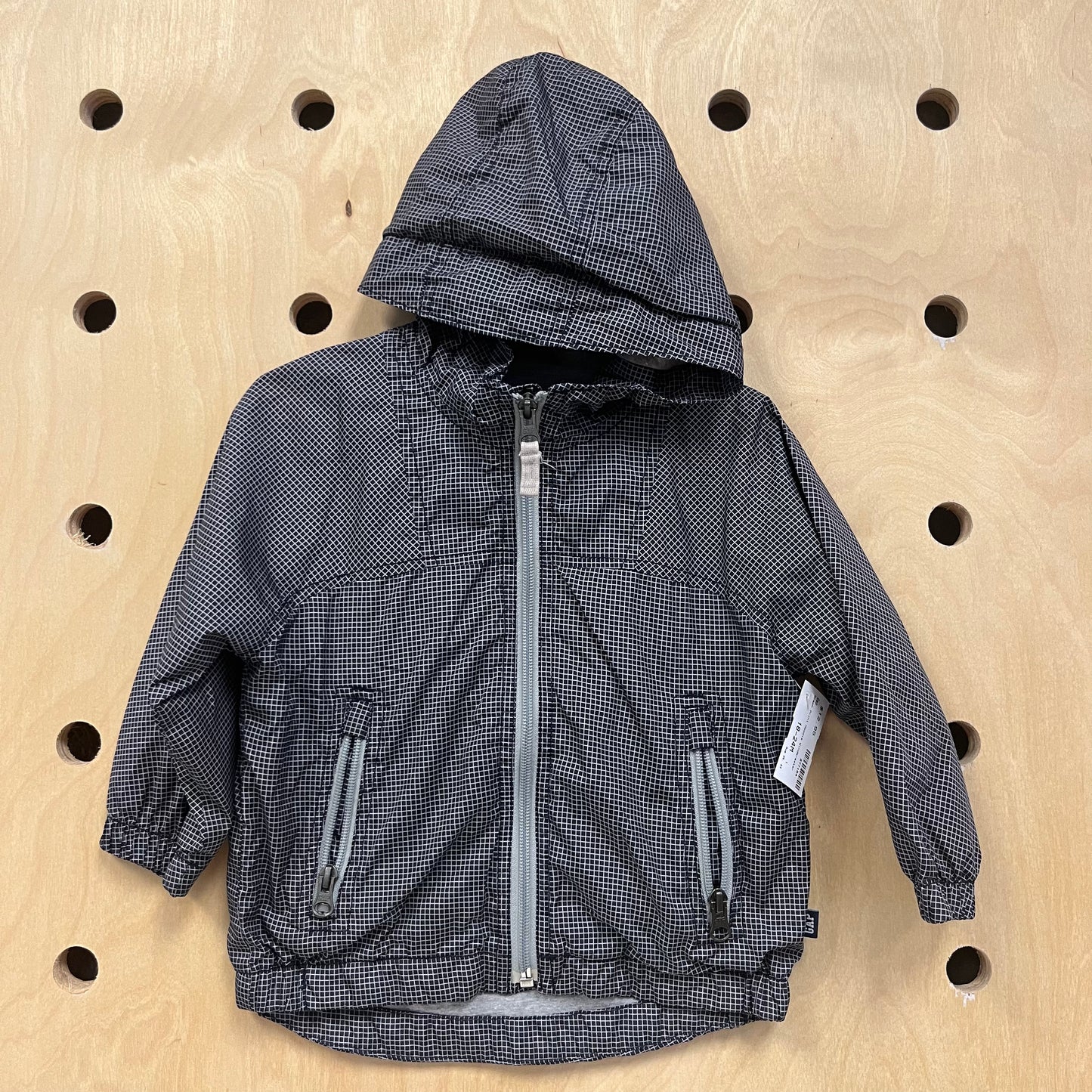 Graph Print Hoodie Windbreaker