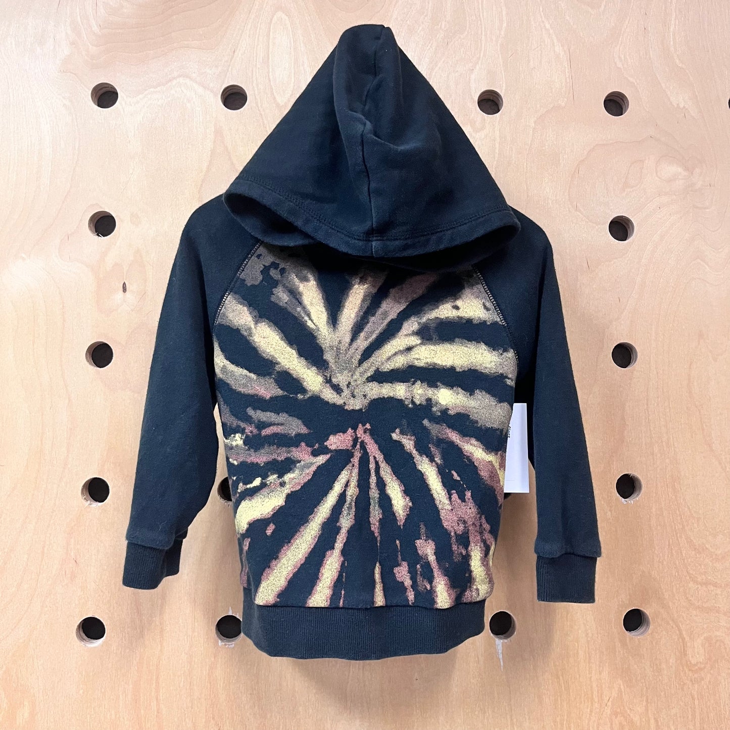 Black Tie Dye Swirl Hoodie