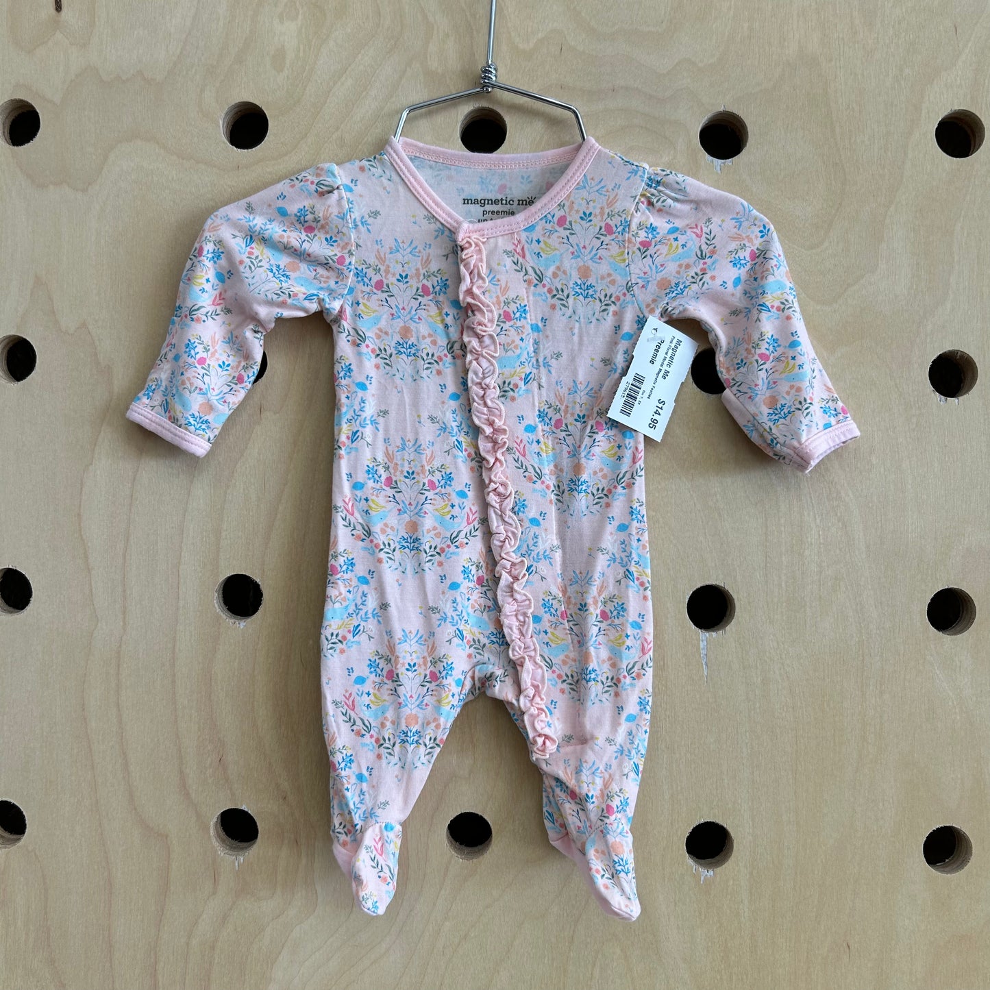 Pink Floral Modal Magnetic Footies