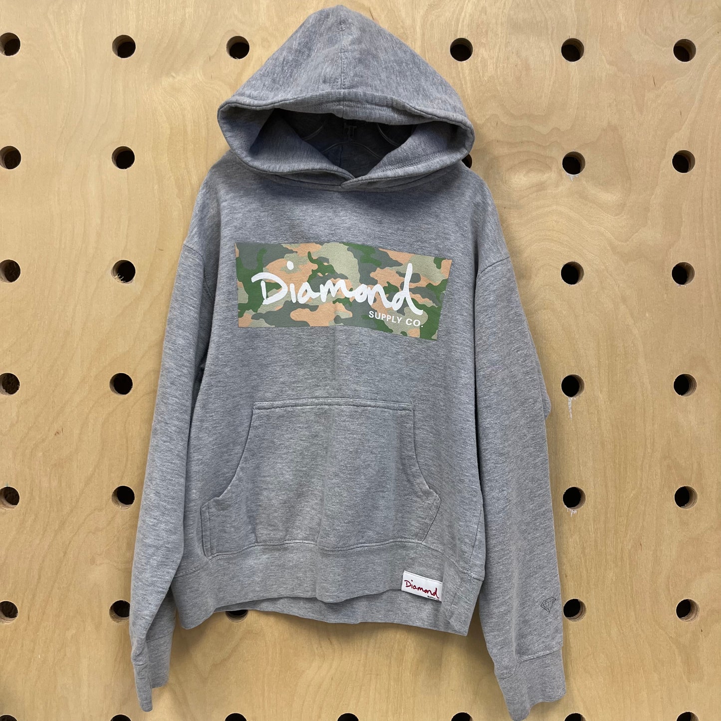 Grey Camo Logo Hoodie