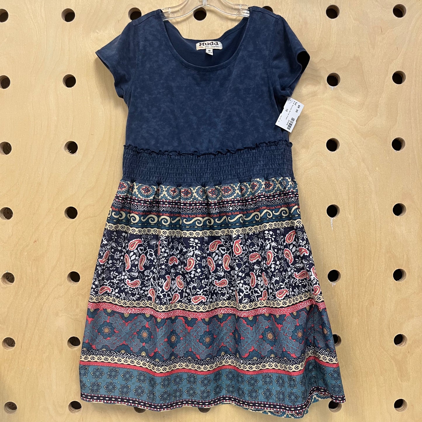 Blue Paisley Bottom Dress
