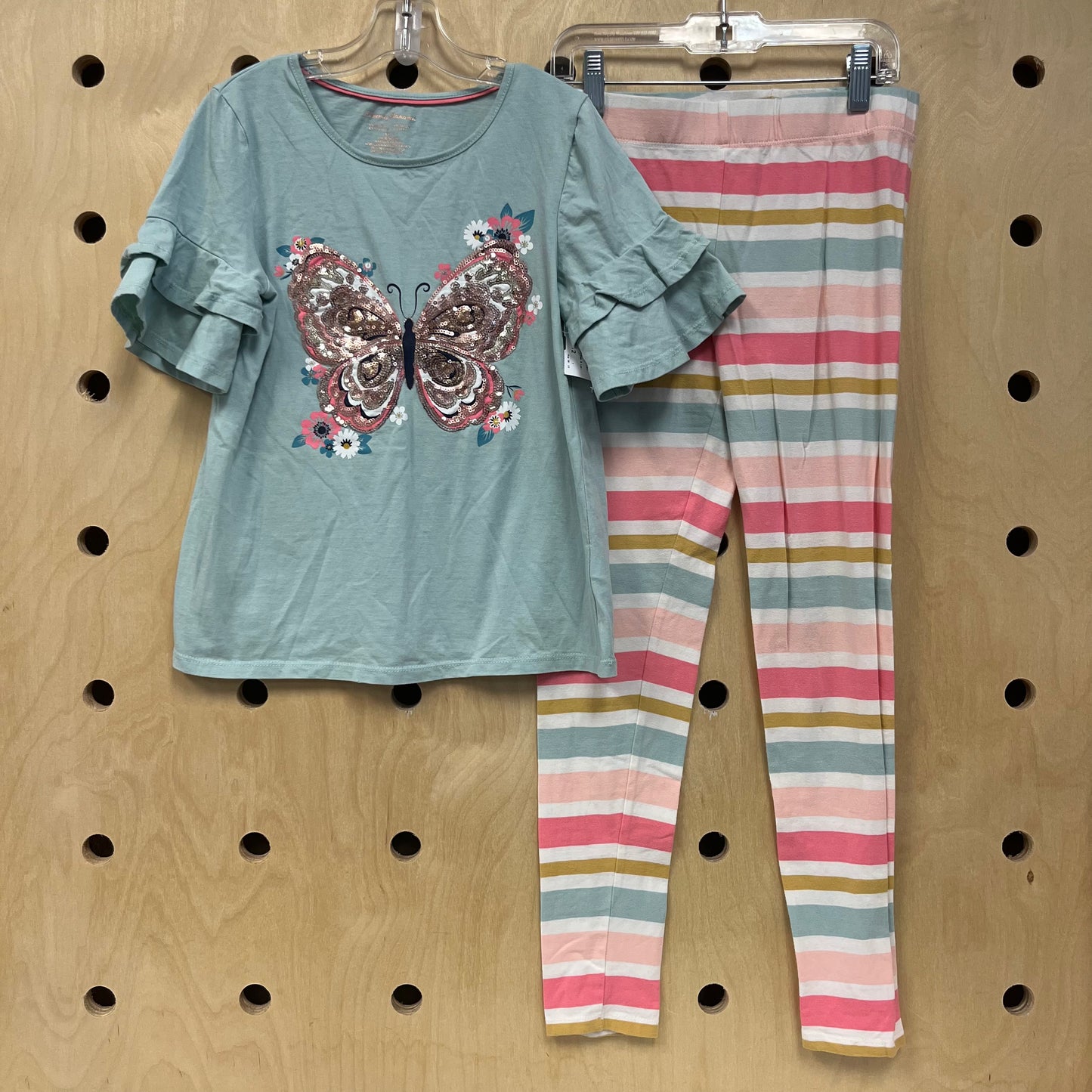 Blue Sequin Butterfly Outfit