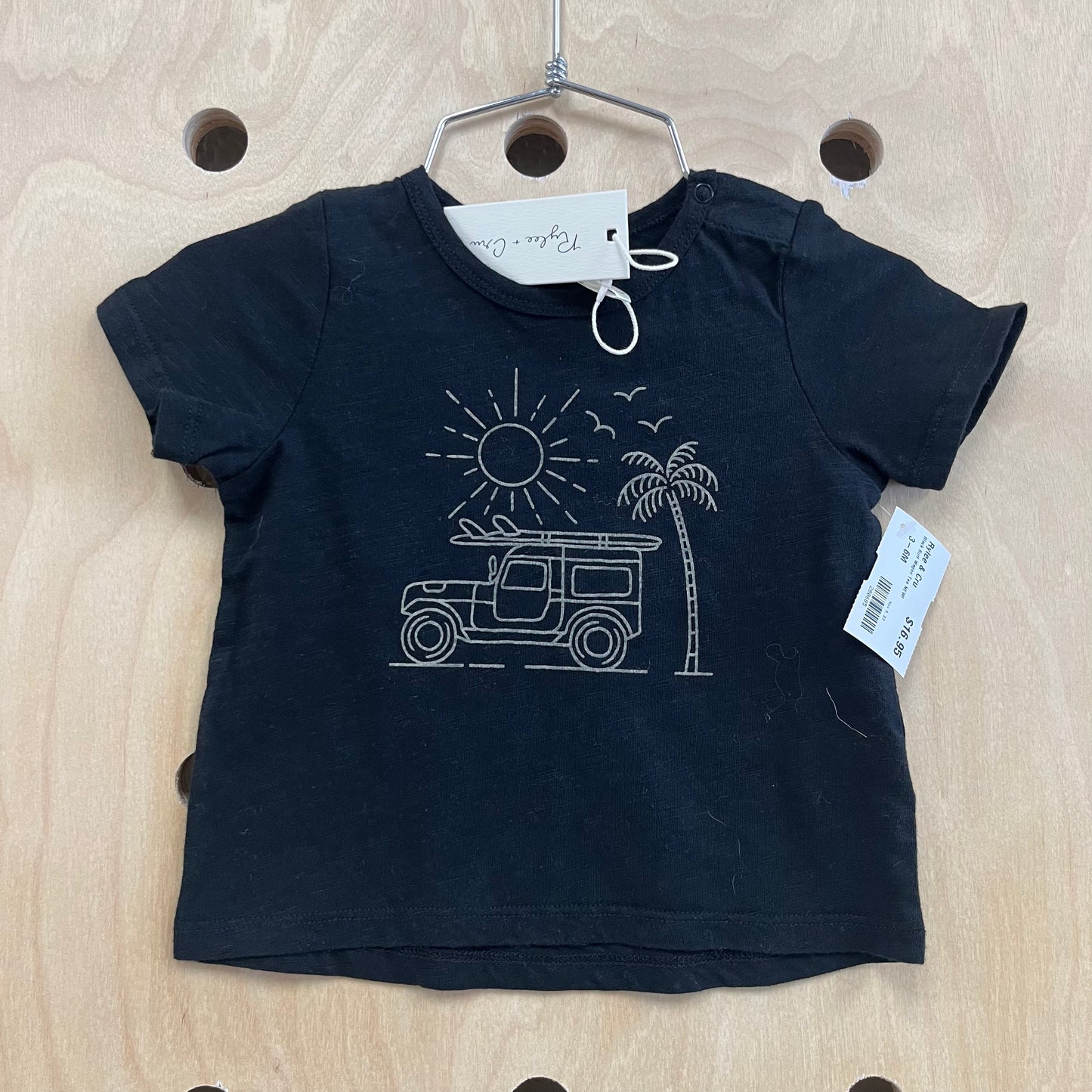 Black Surf Wagon Tee NEW!