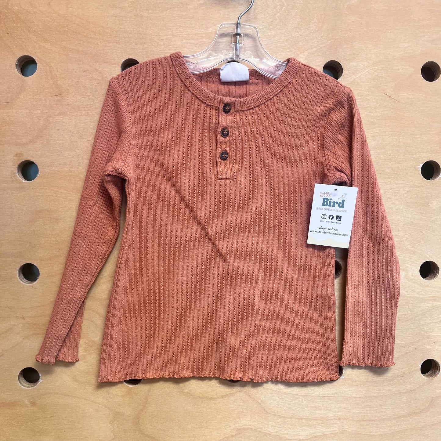 Terracata Pointelle Henley LS