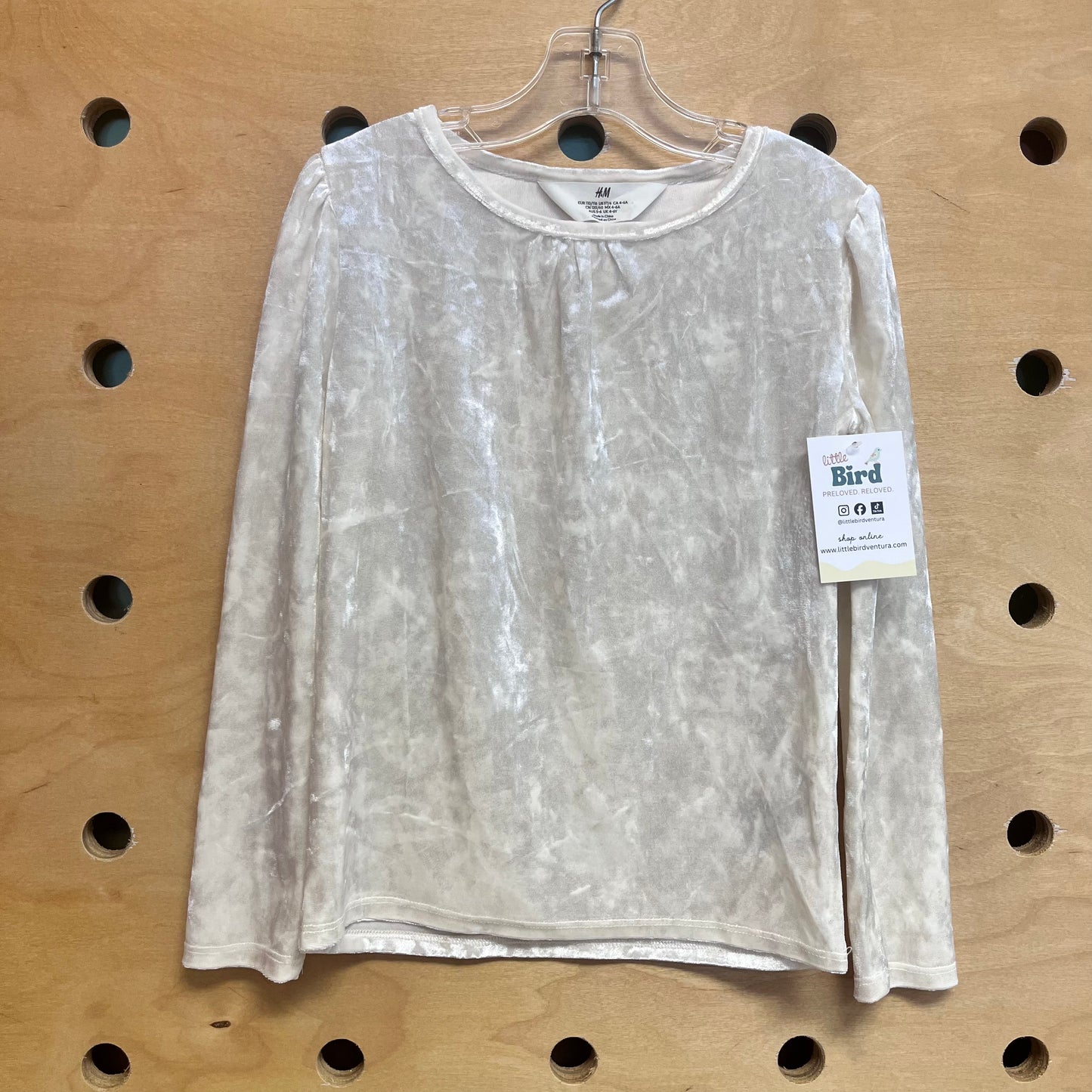 White Velour LS