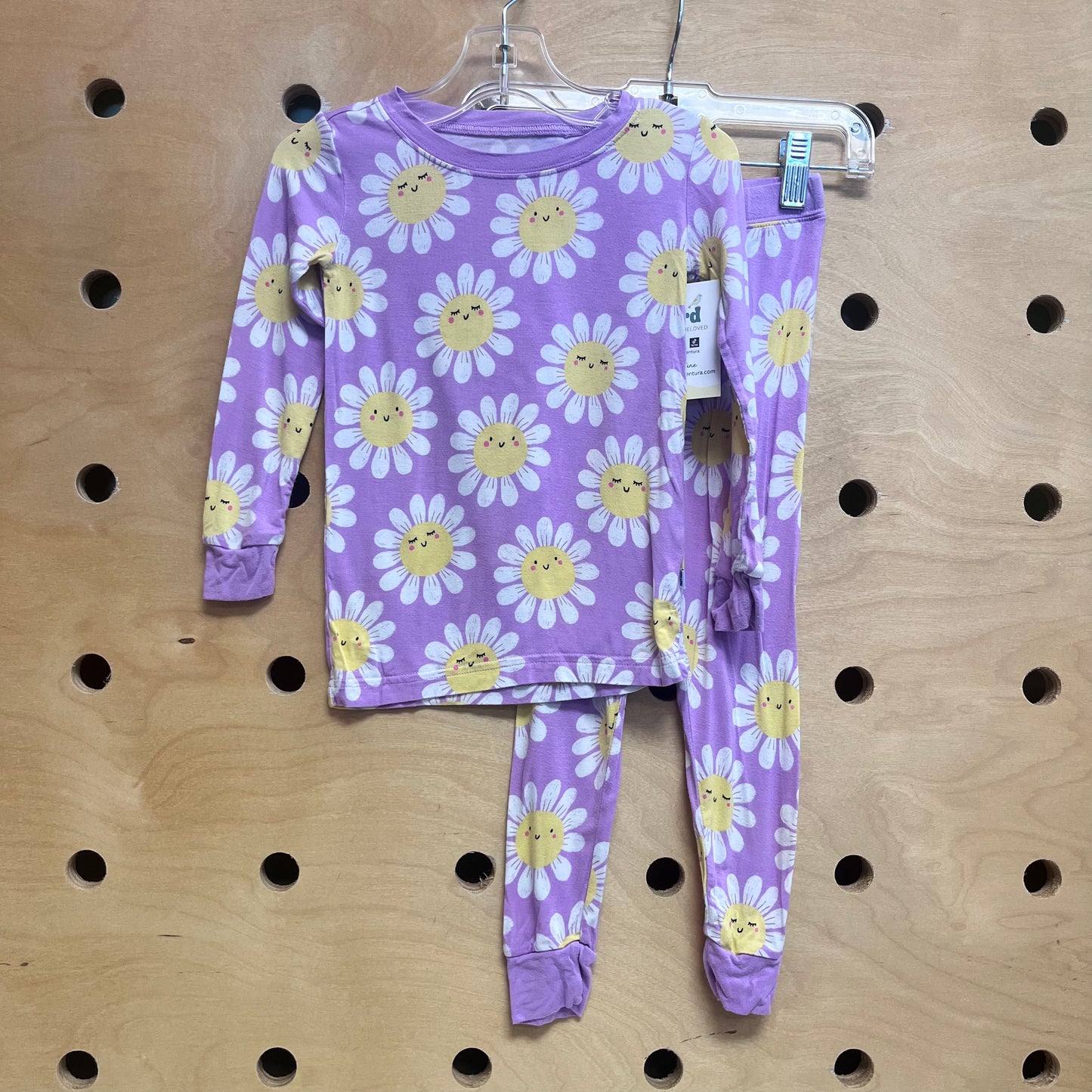 Lavender Bamboo Happy Flowers PJ's