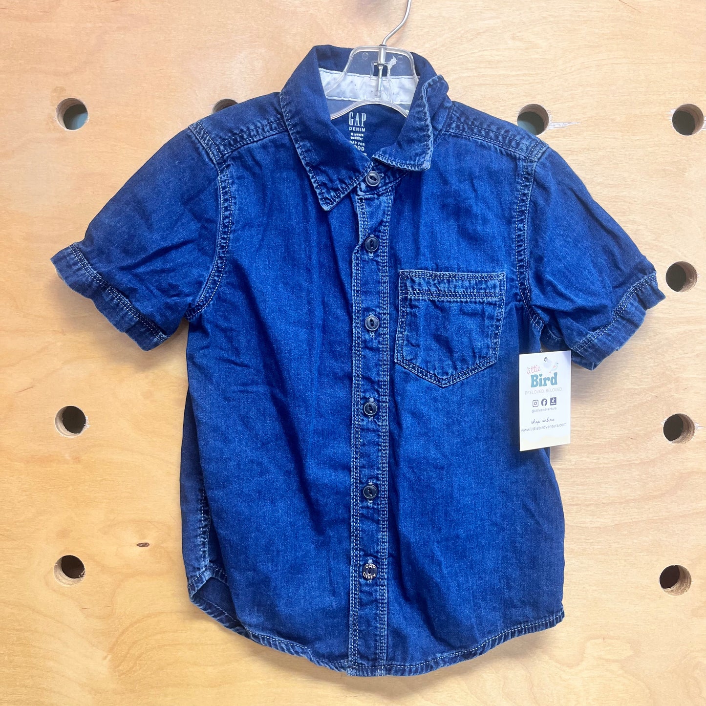 Short Sleeve Denim Shirt