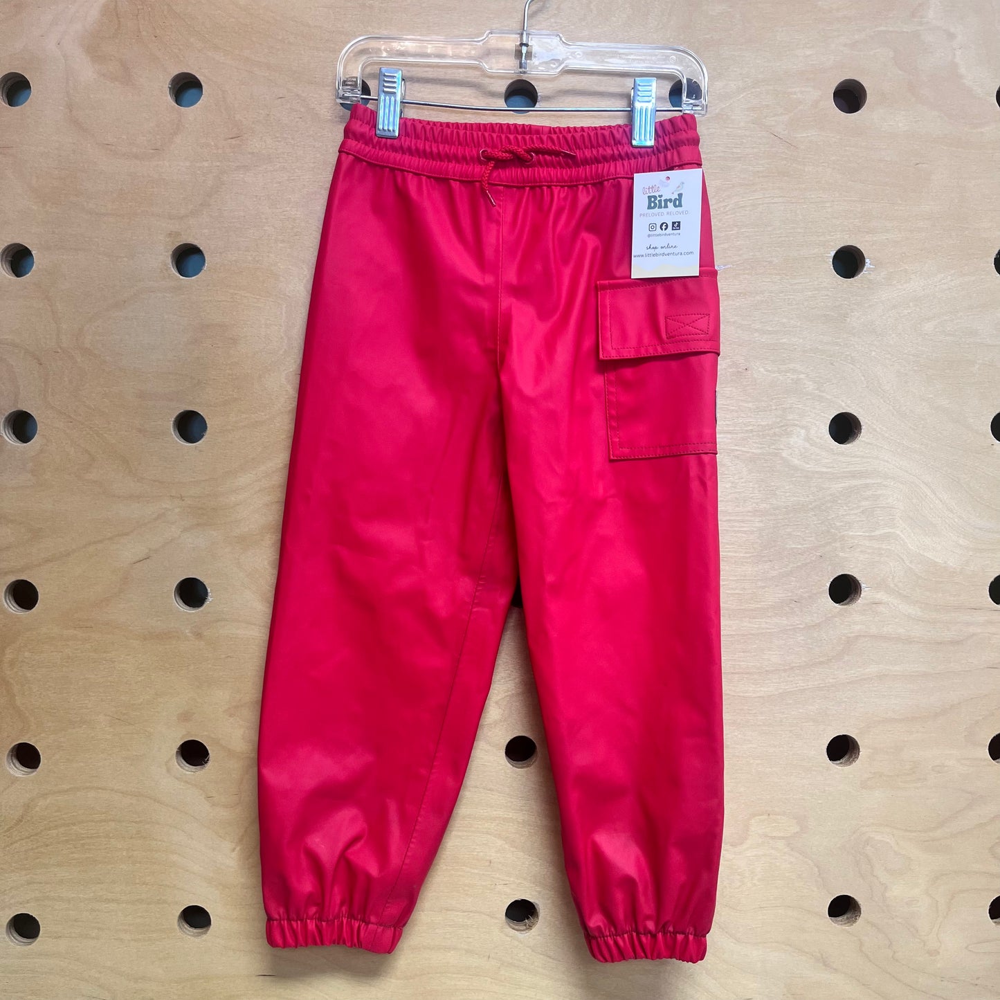 Red Rain Pants