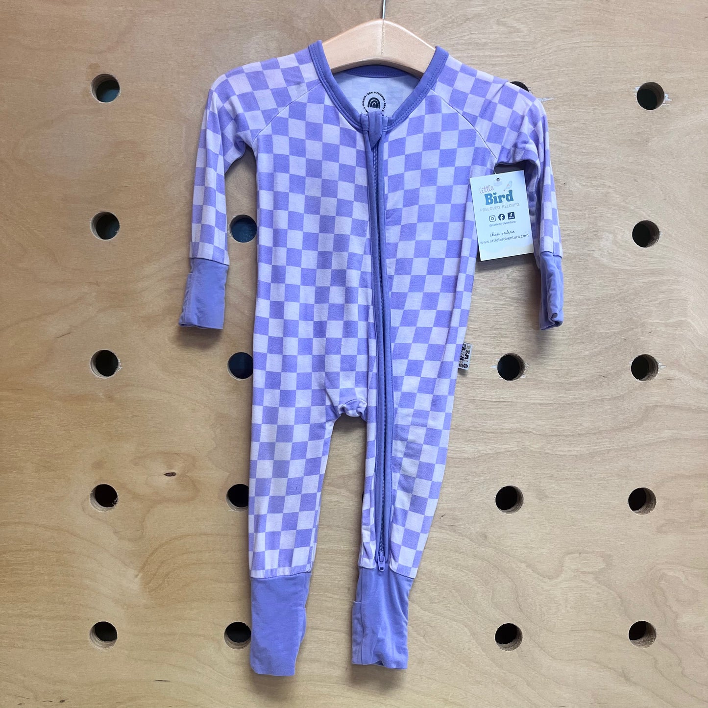 Lavender Checkered Zippy