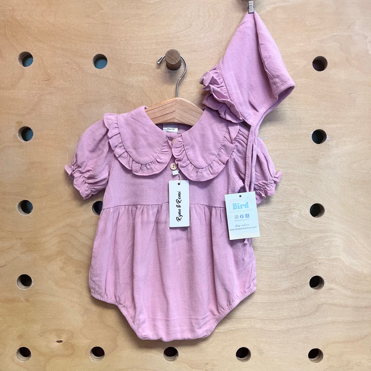 Pink Romper/Hat NEW!