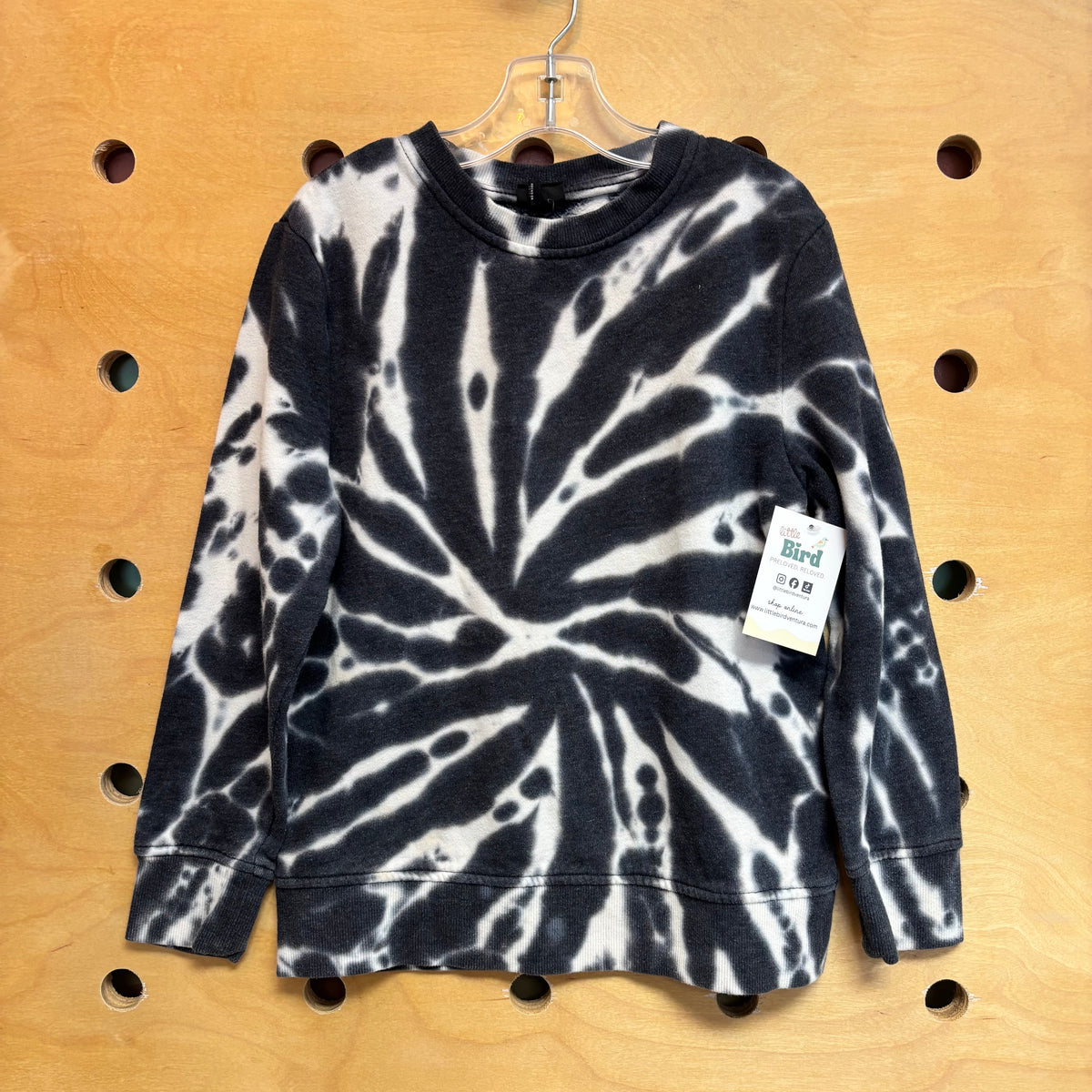 Grey/White Tie Dye Pullover