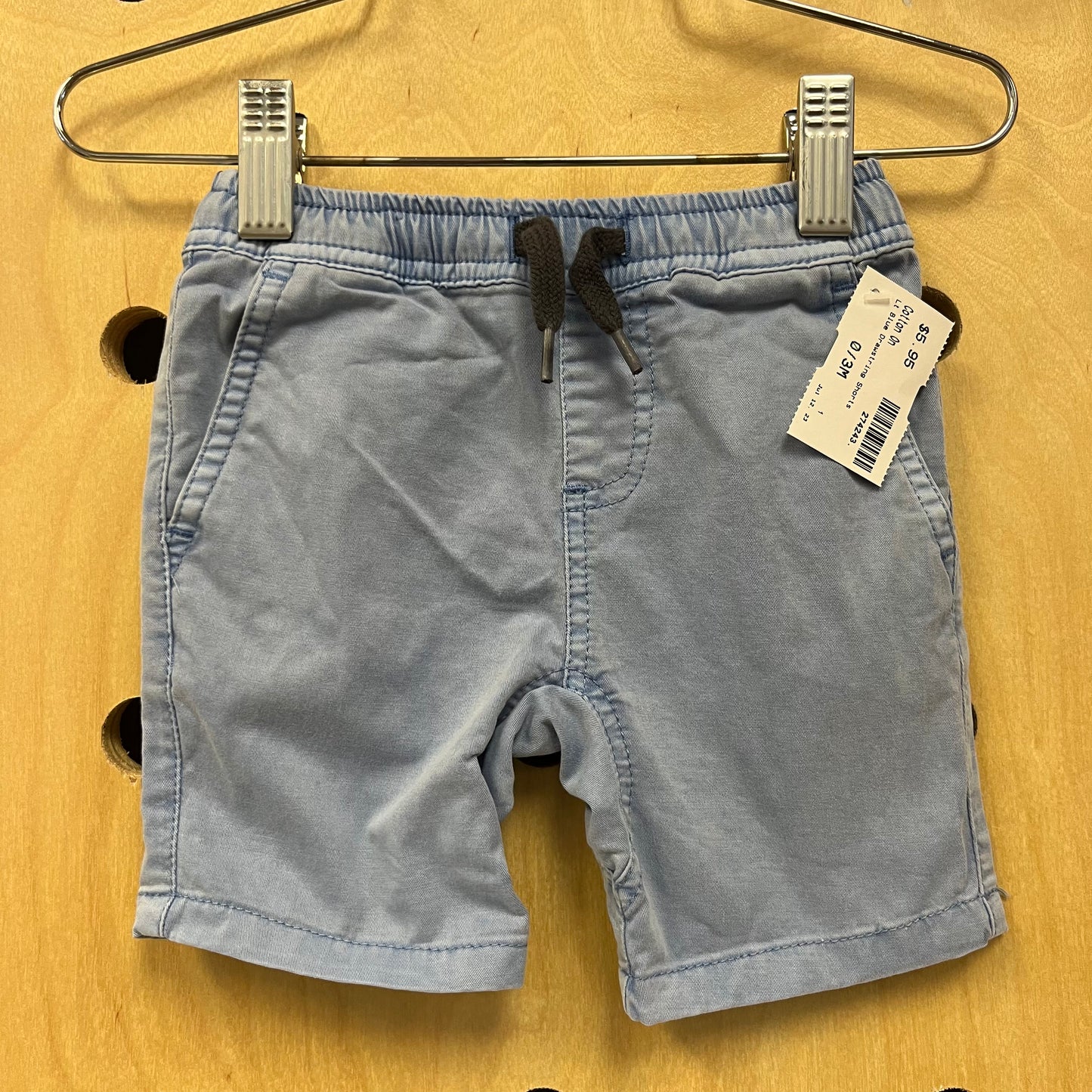 Lt Blue Drawstring Shorts