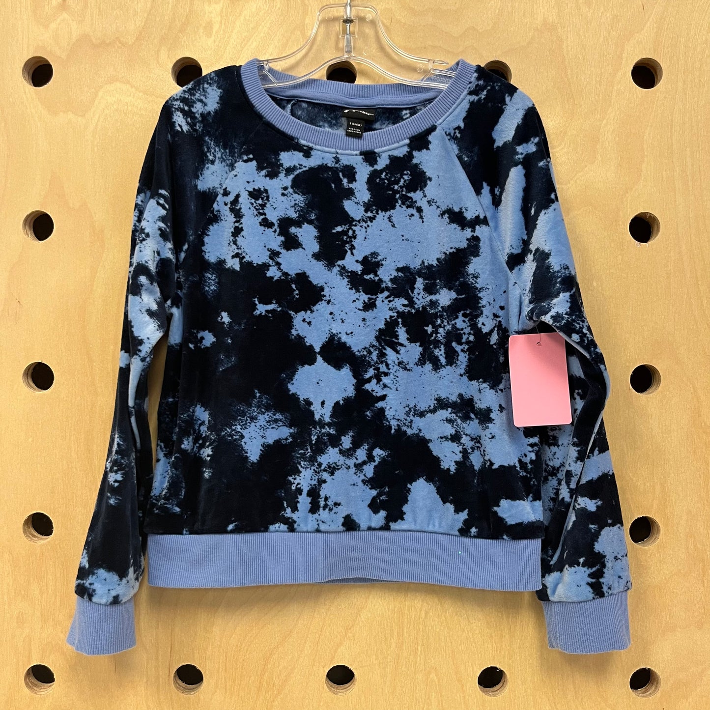 Blue Tie Dye Soft Pullover