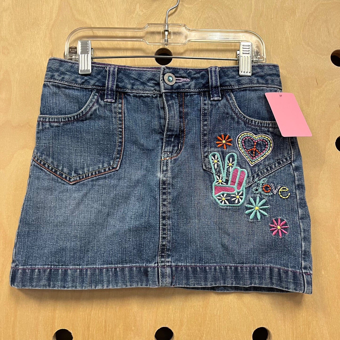 Denim Peace Skirt