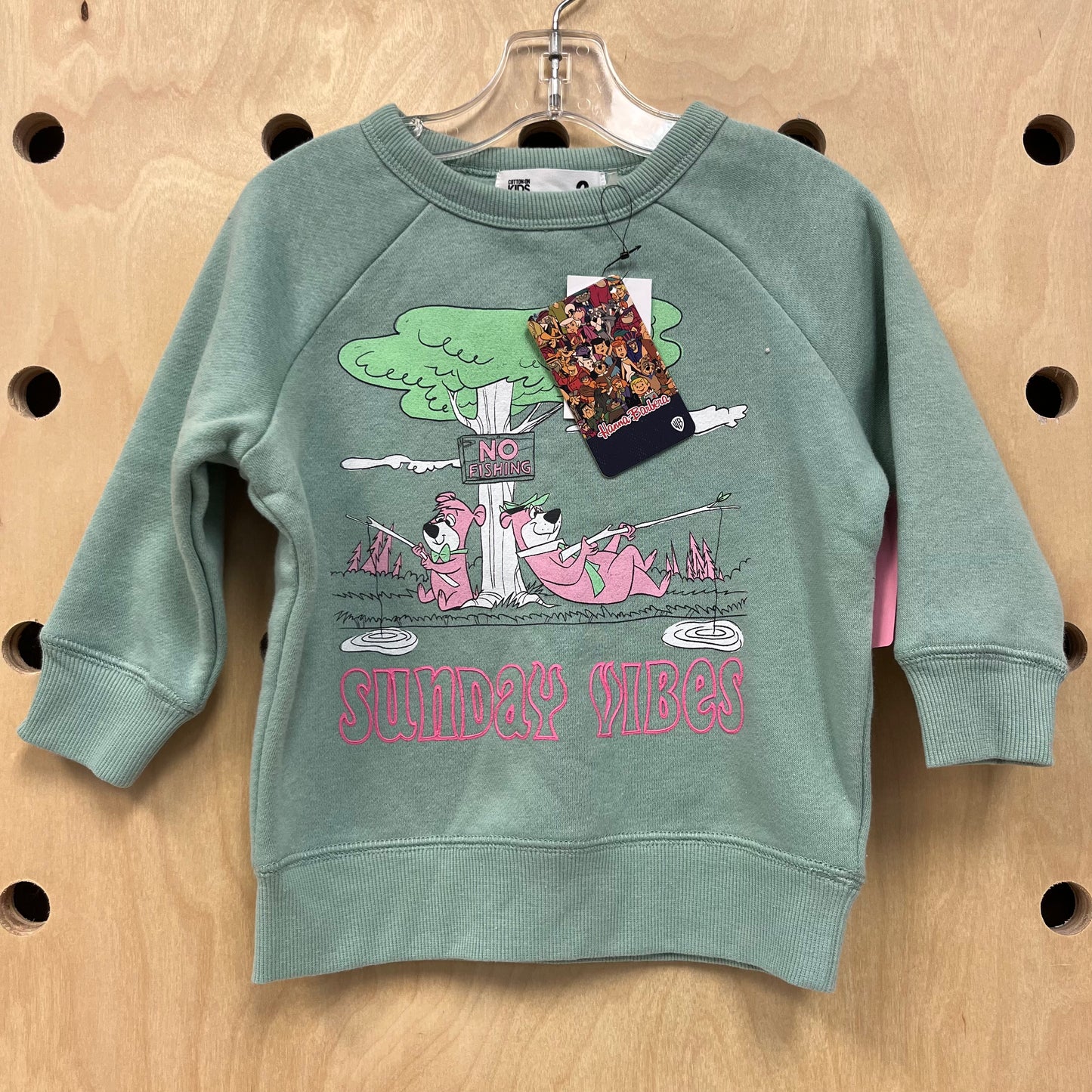 Yogi Bear Sunday Vibes Sweathshirt NEW!
