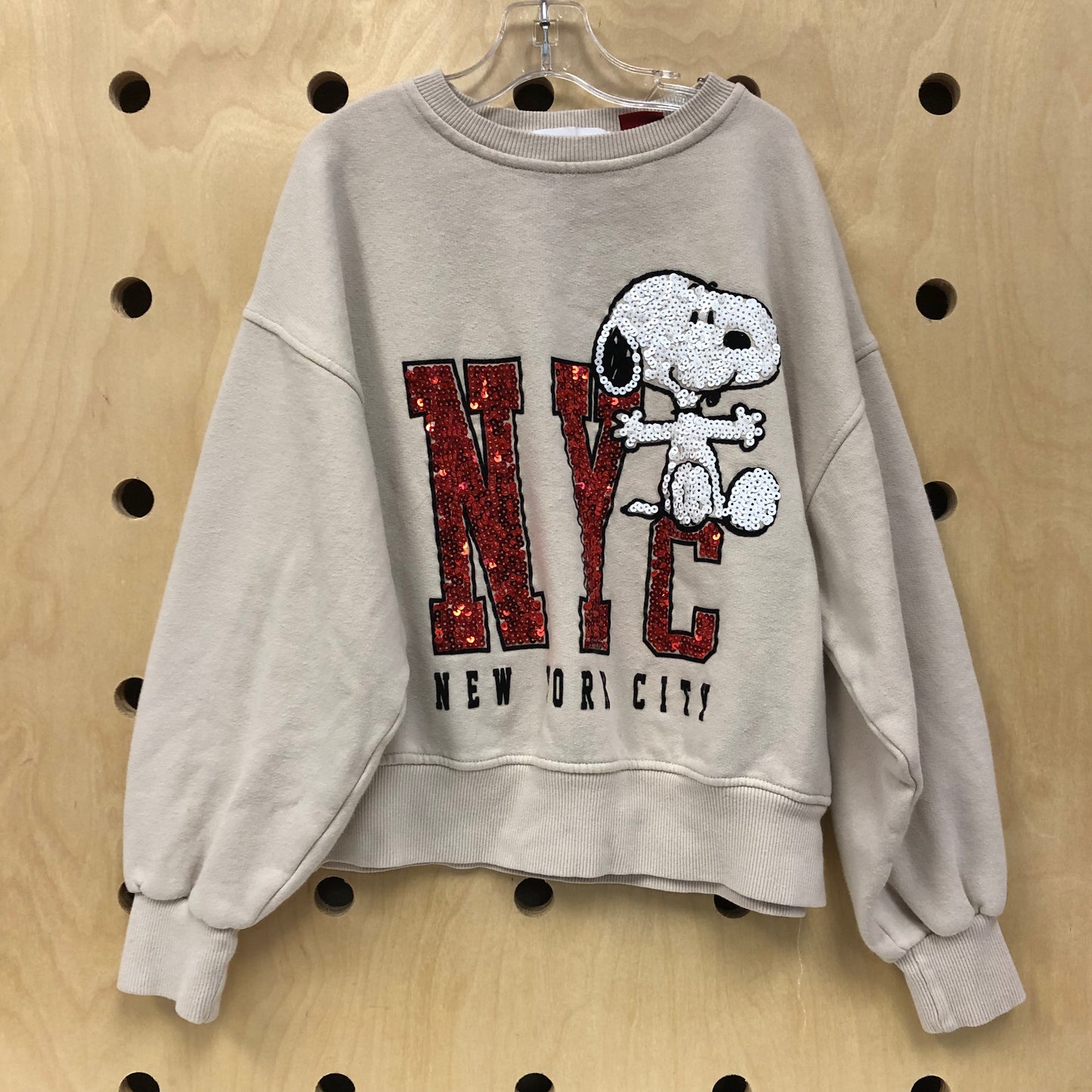 NYC Snoopy Sequins Sweatshirt