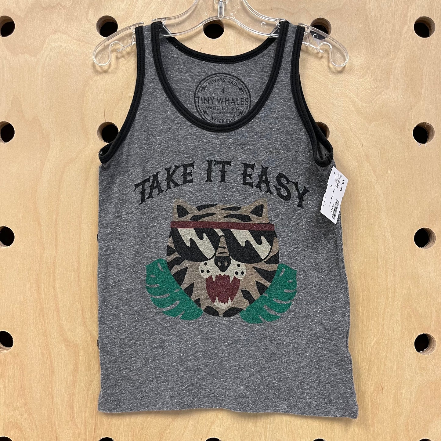 Grey Take It Easy Tiger Tank