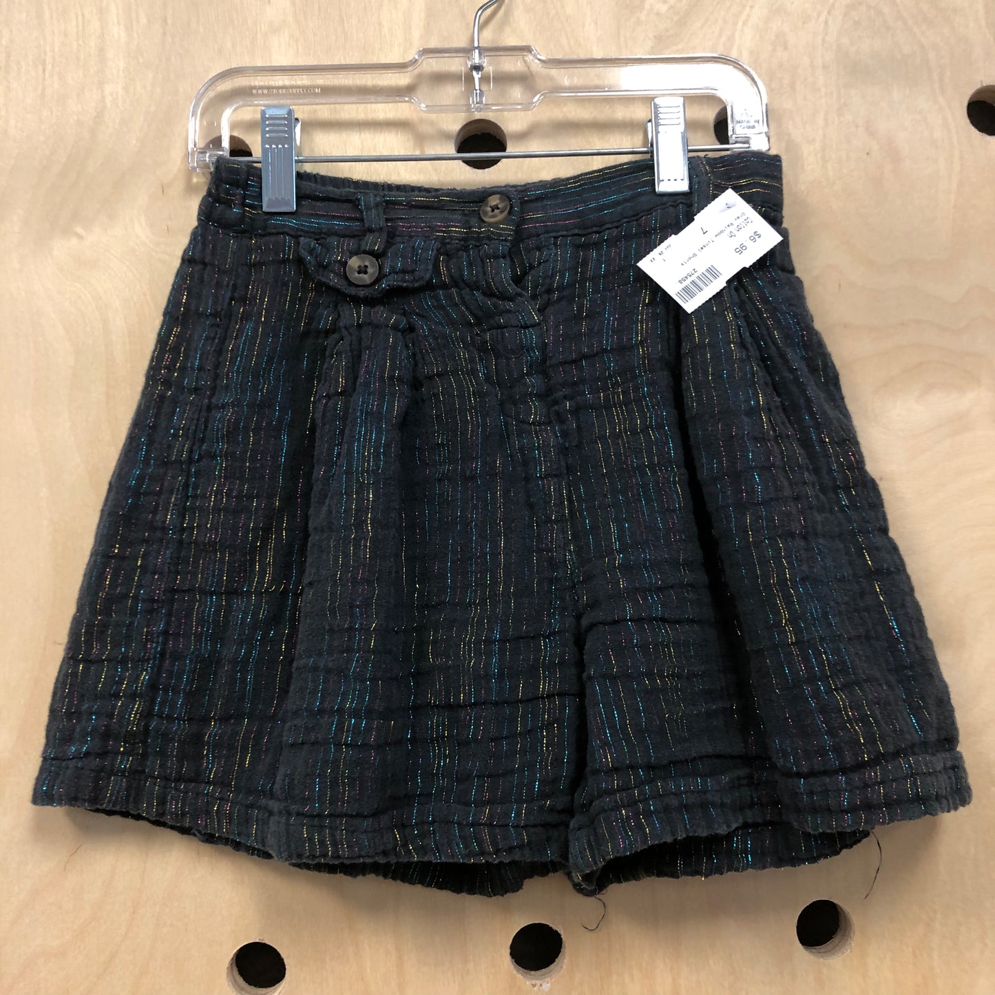 Grey Rainbow Tinsel Shorts