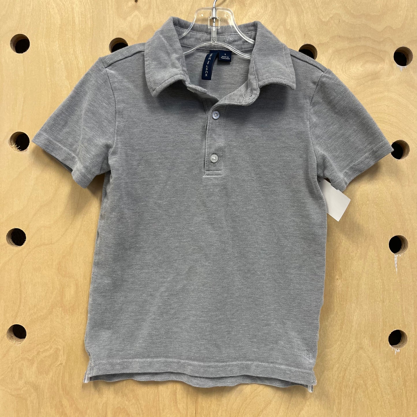 Heathered Grey Polo Tee