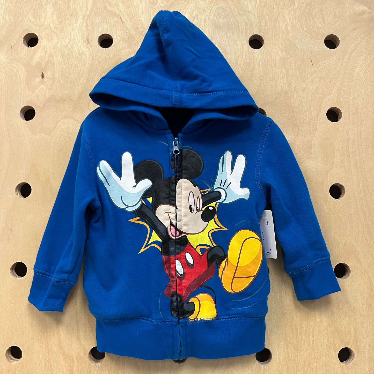 Blue Mickey Zip Hoodie