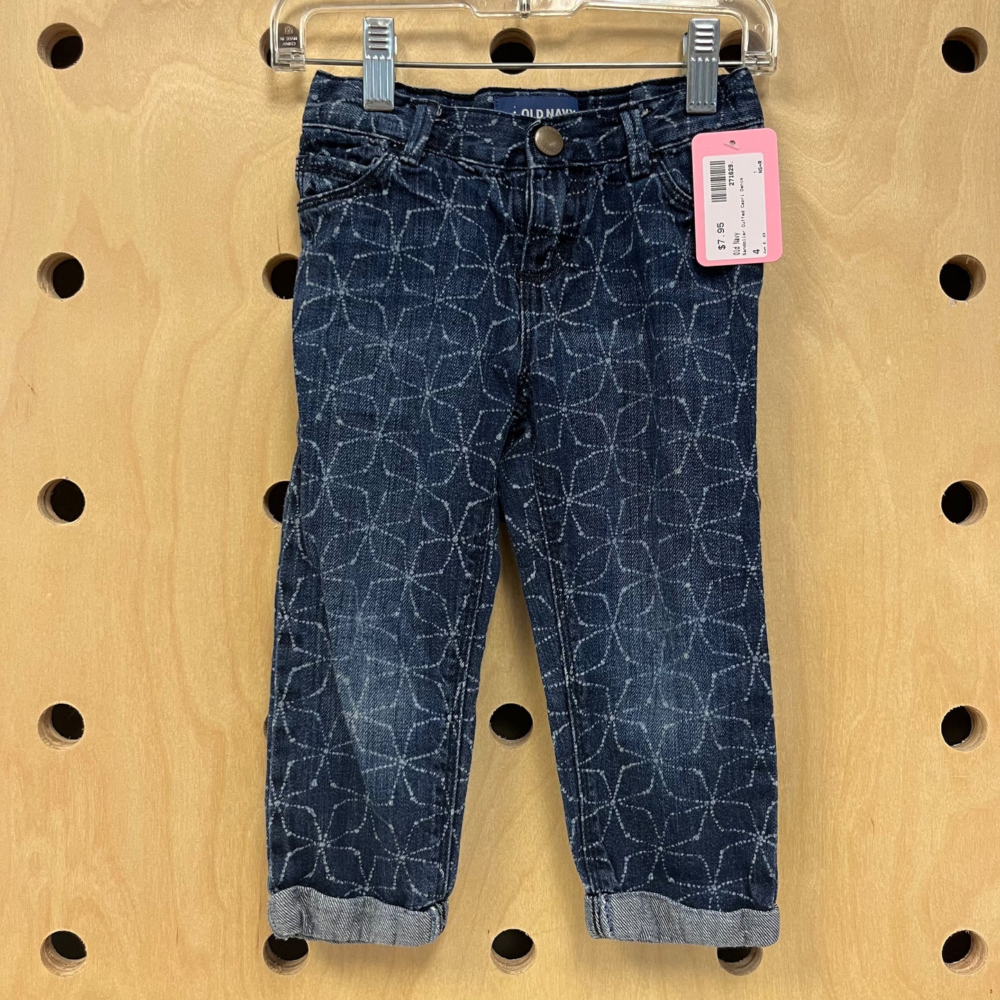 Sandollar Cuffed Capri Denim