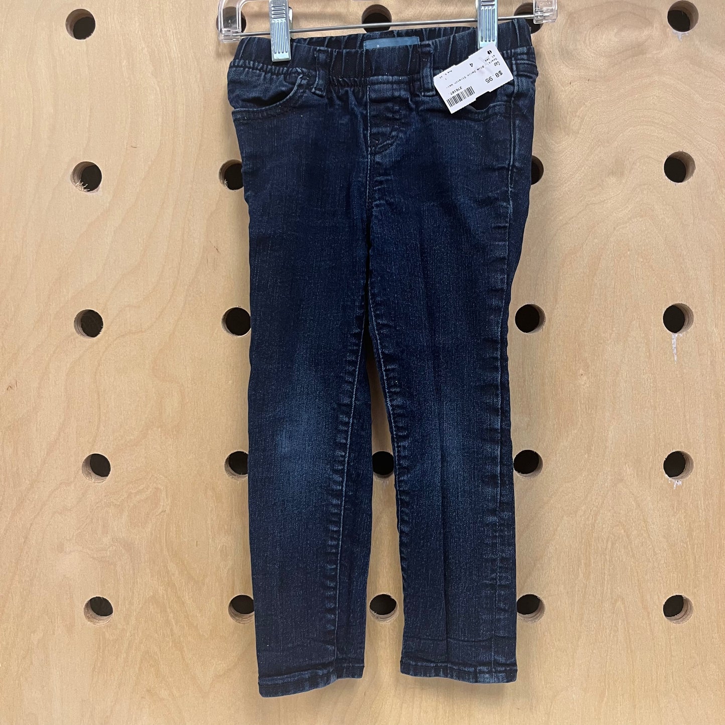 Sparkly Blue Denim Stretch Waist Jean
