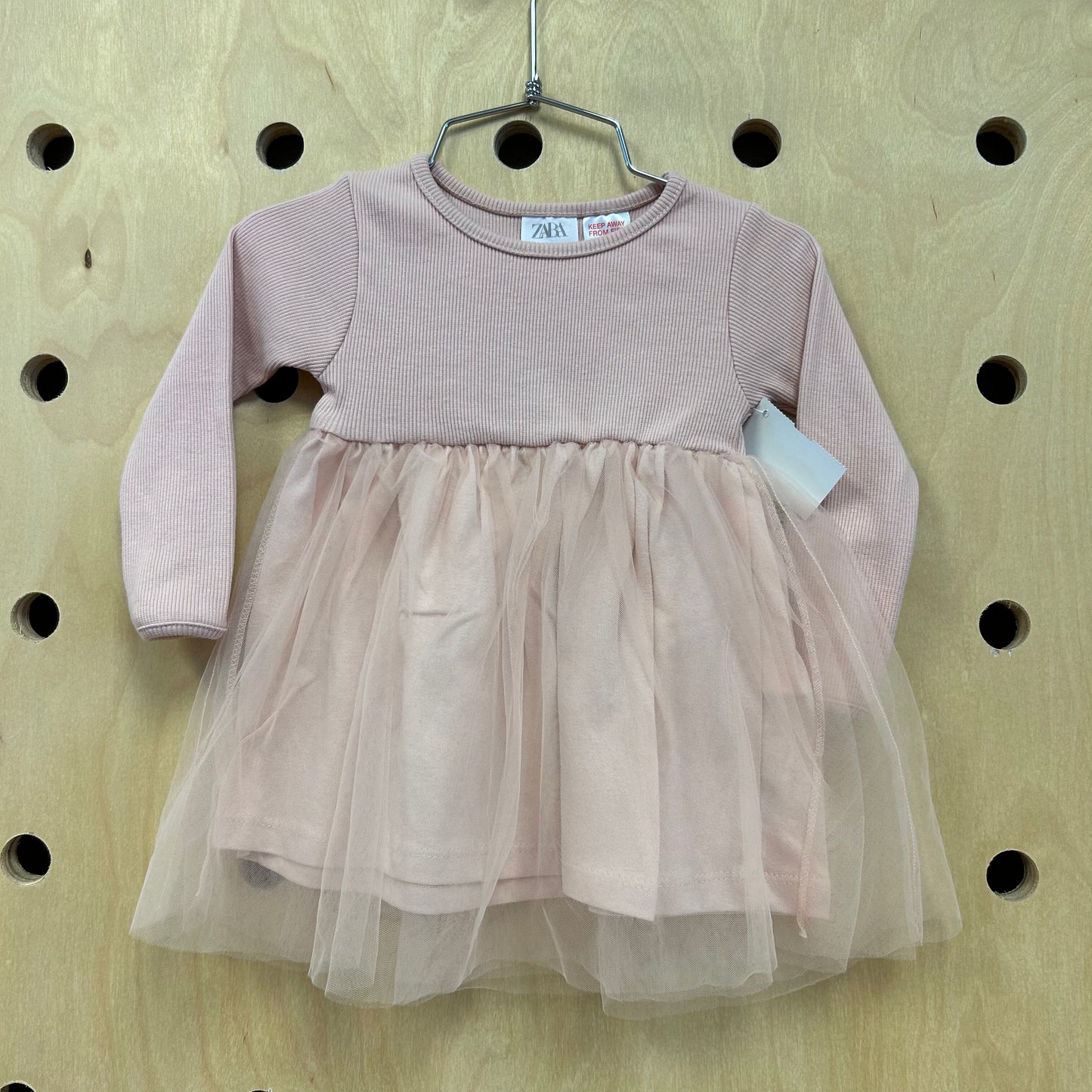 Pink Long Sleeve Tutu Dress
