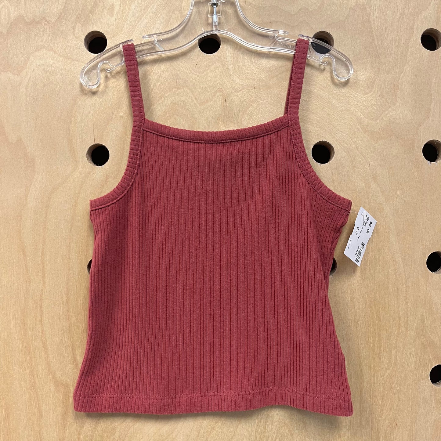 Rose Soft Ribbed Tank