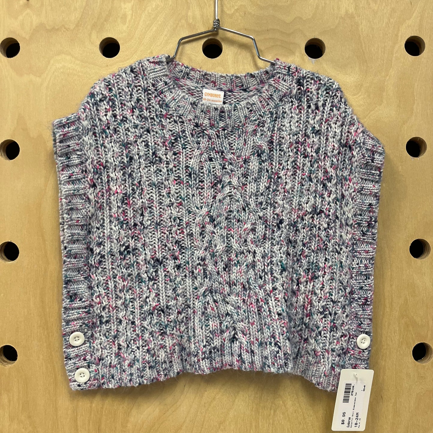 Colorful Knit Poncho