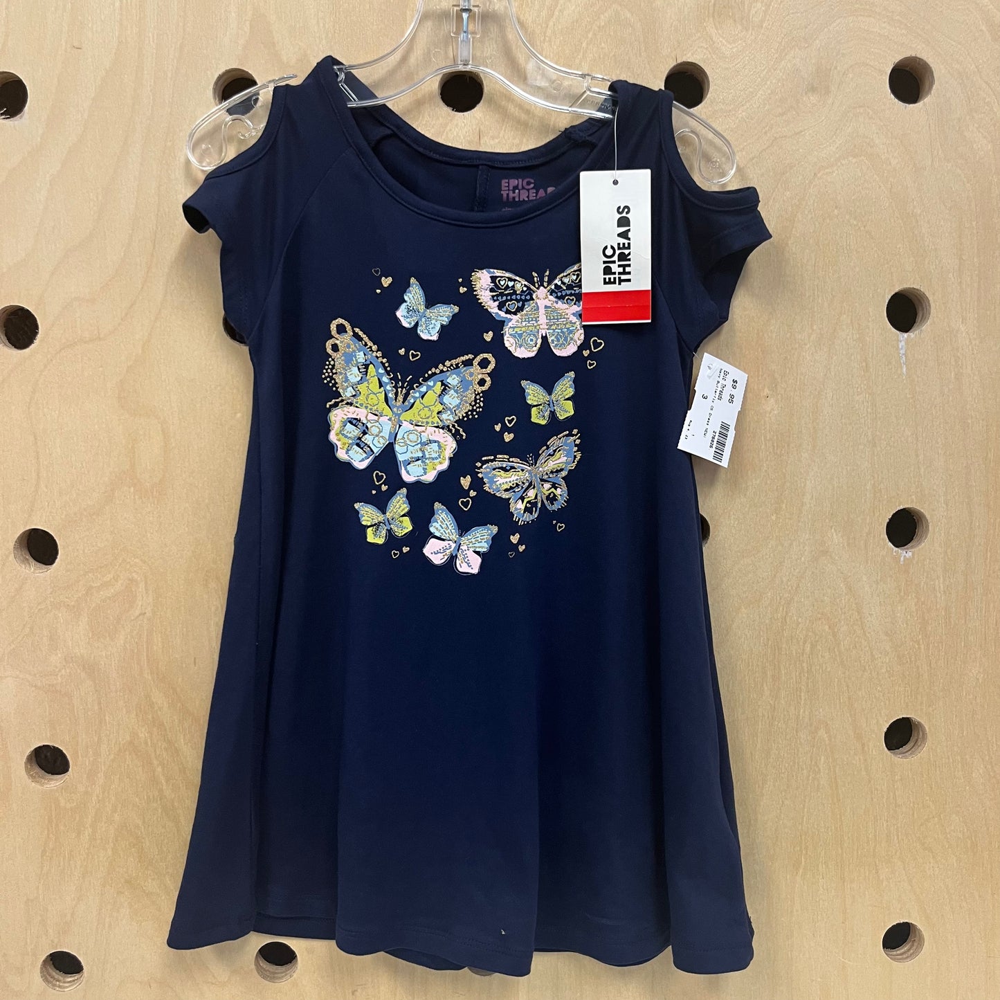 Navy Butterfly CS Dress NEW!