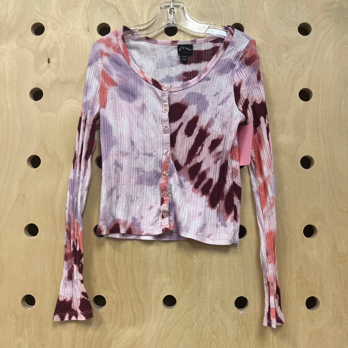 Ribbed Tie Dyed LS Henley