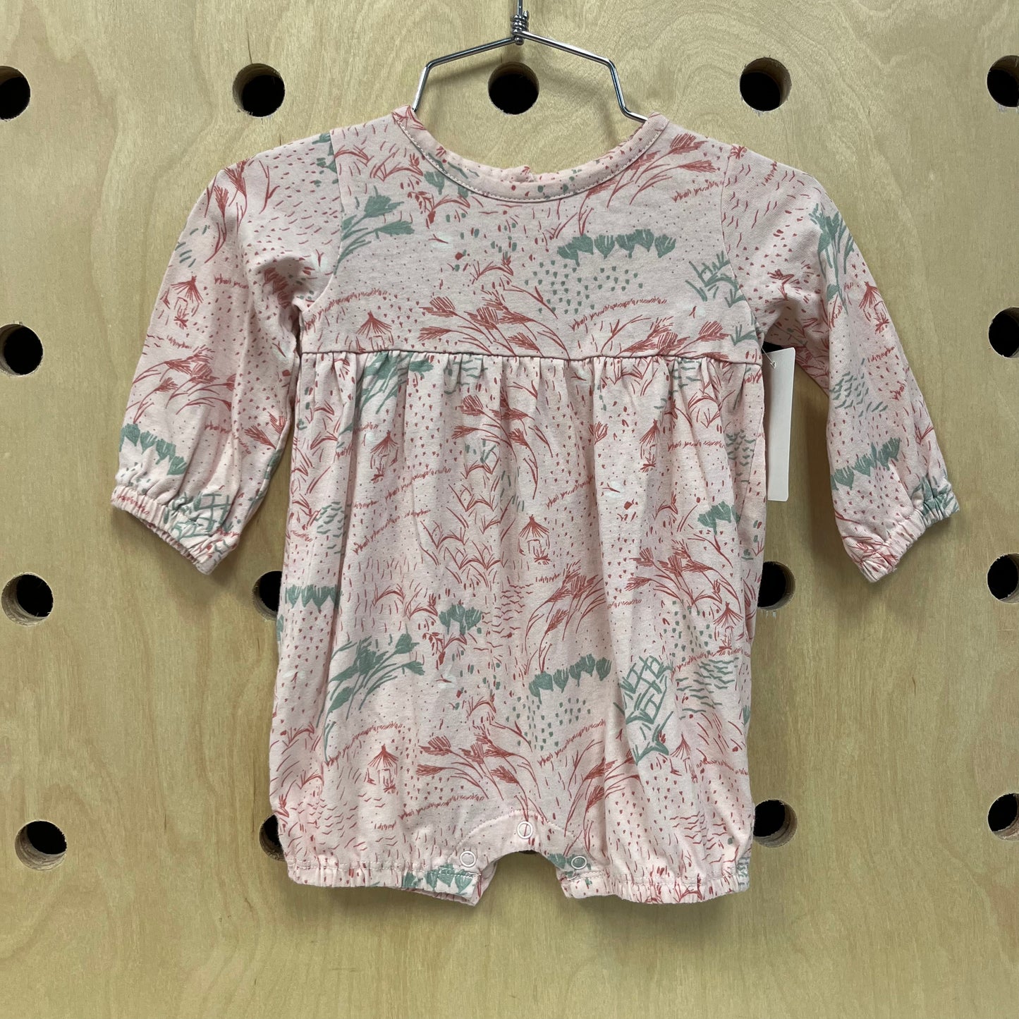 Pink Floral Romper