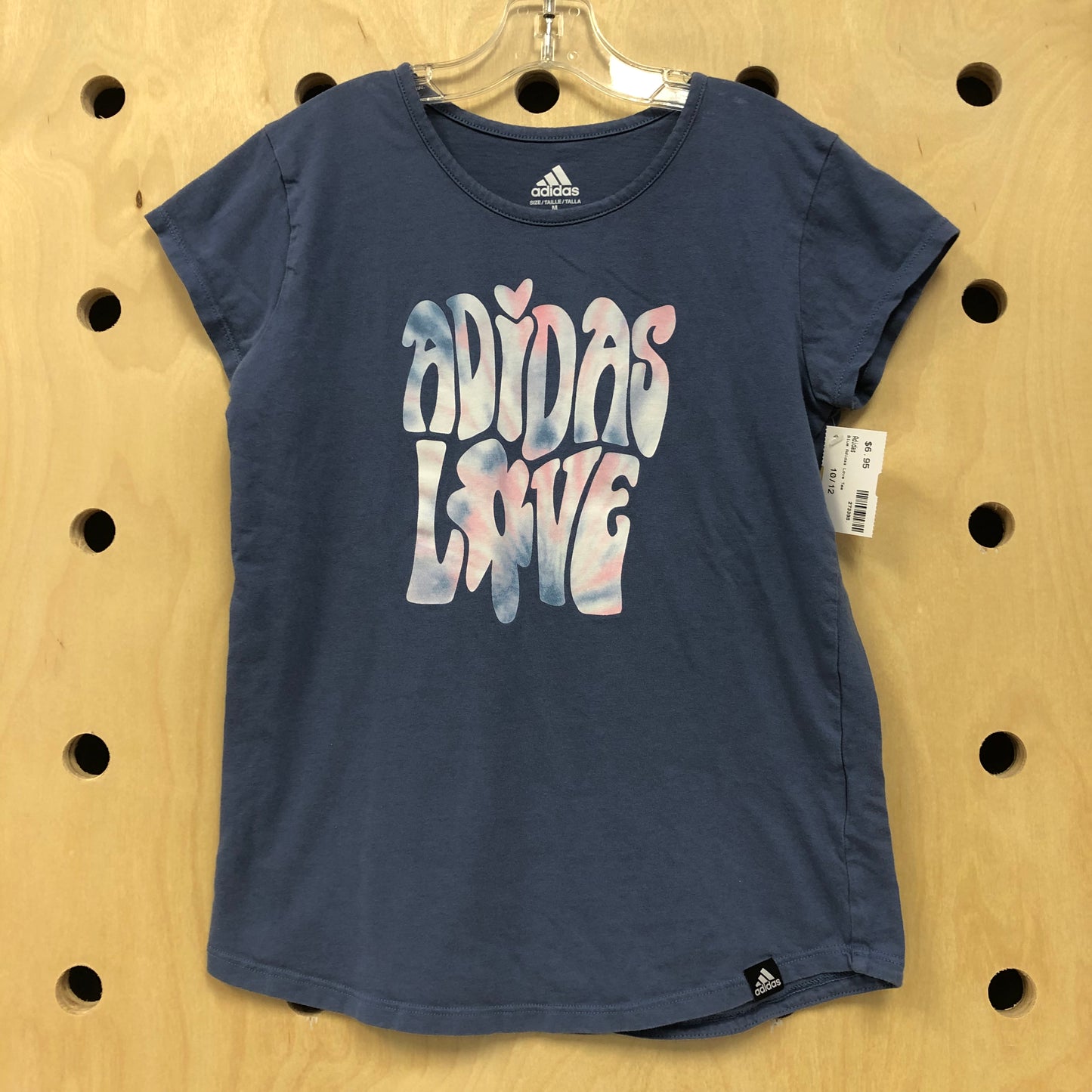 Blue Adidas Love Tee
