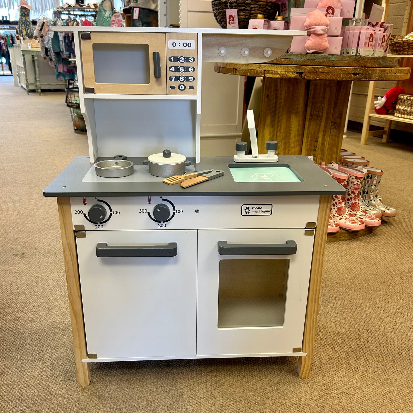 White Wooden Play Kitchen