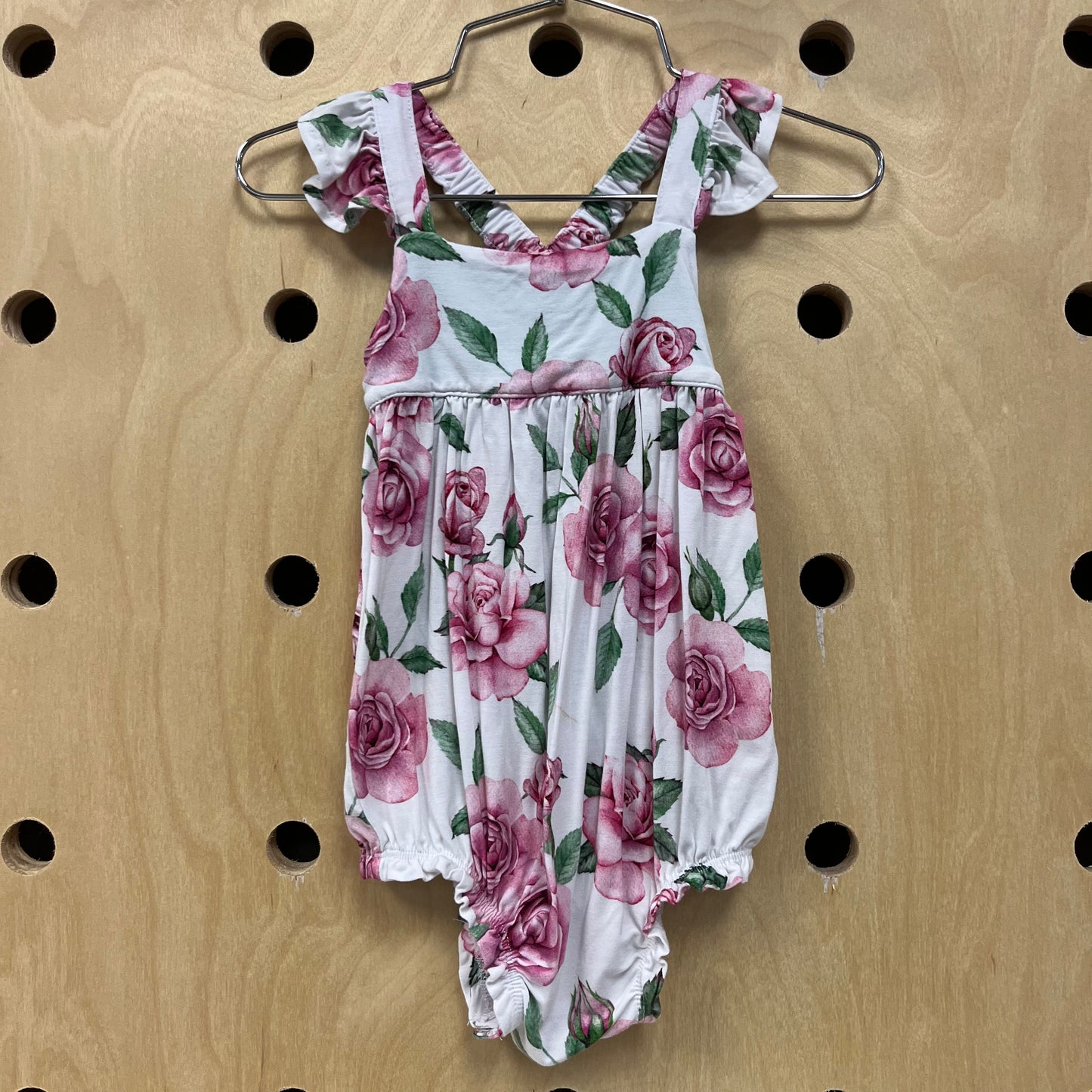 White Floral Romper