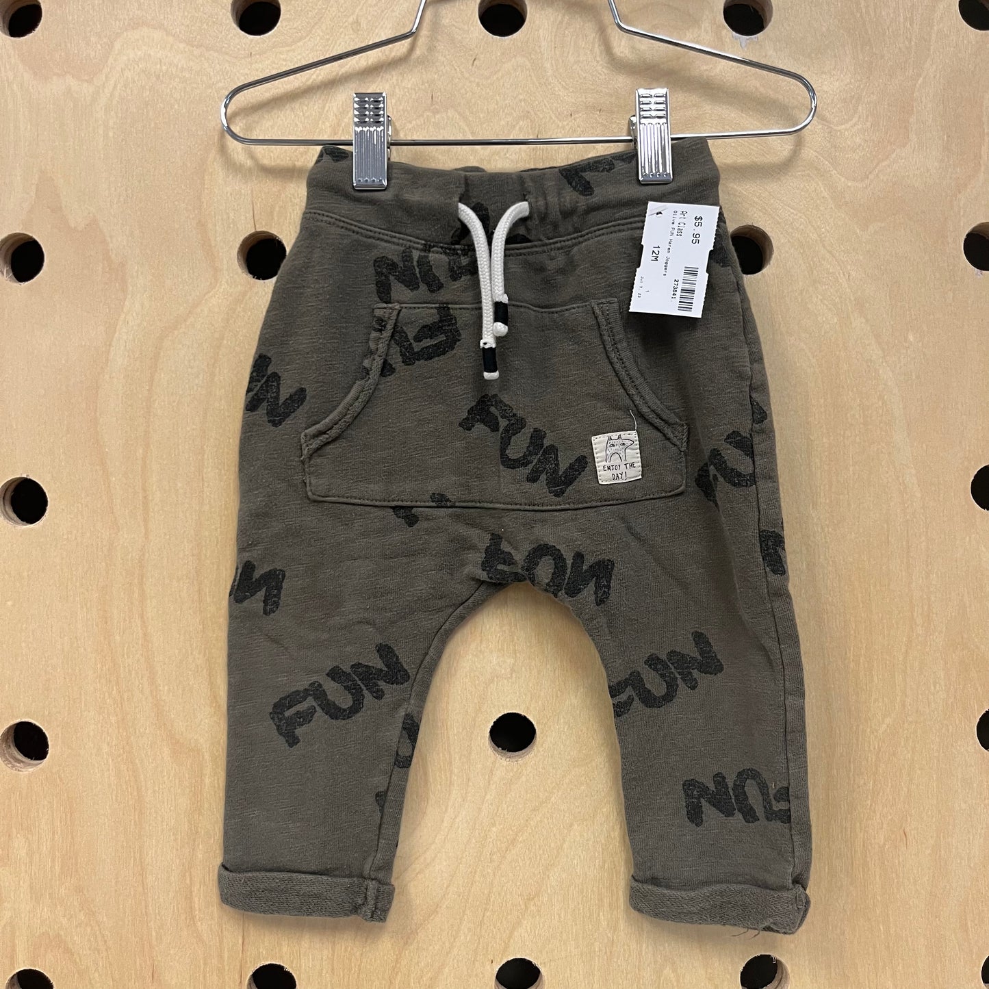 Olive FUN Harem Joggers