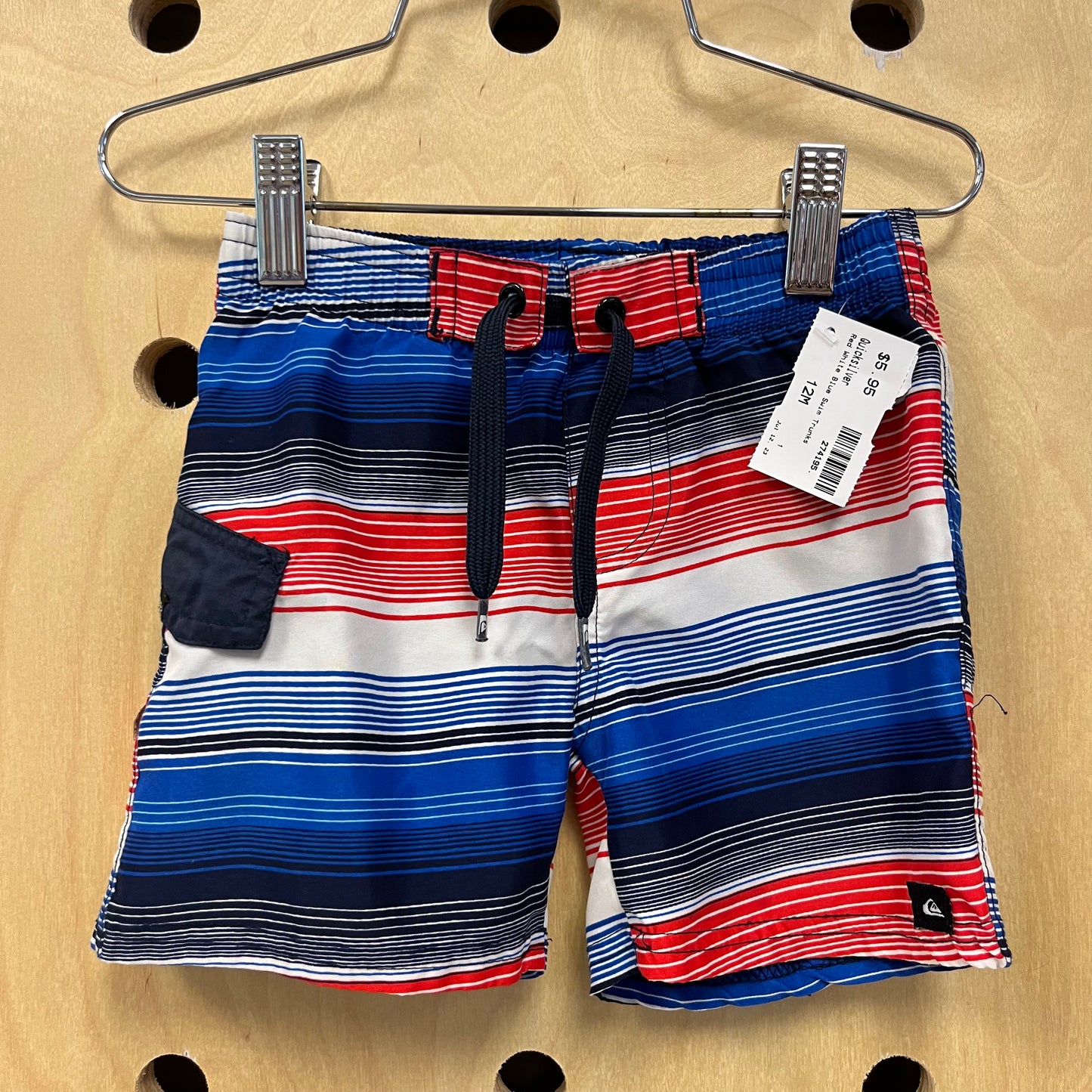 Red White Blue Swim Trunks