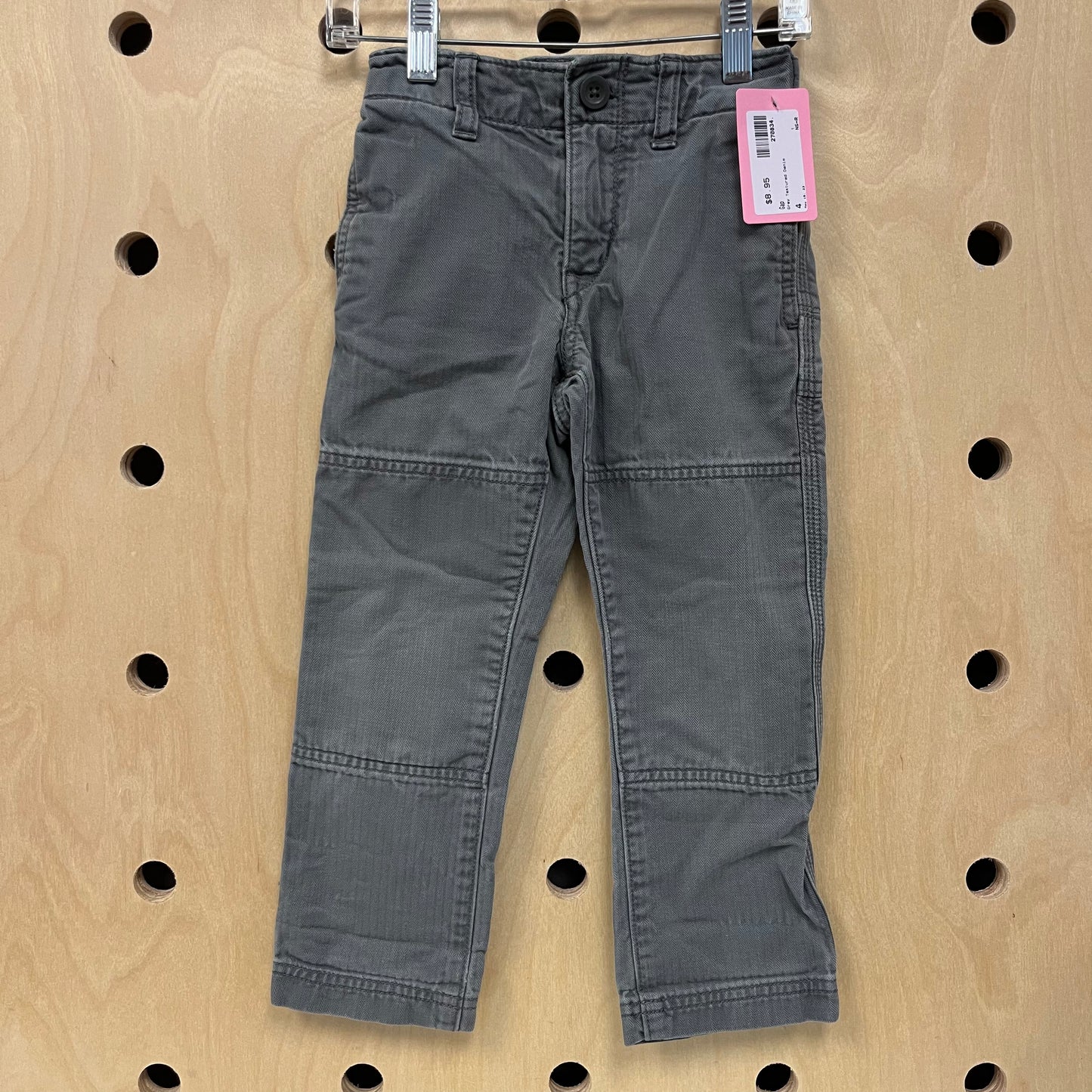 Grey Textured Denim