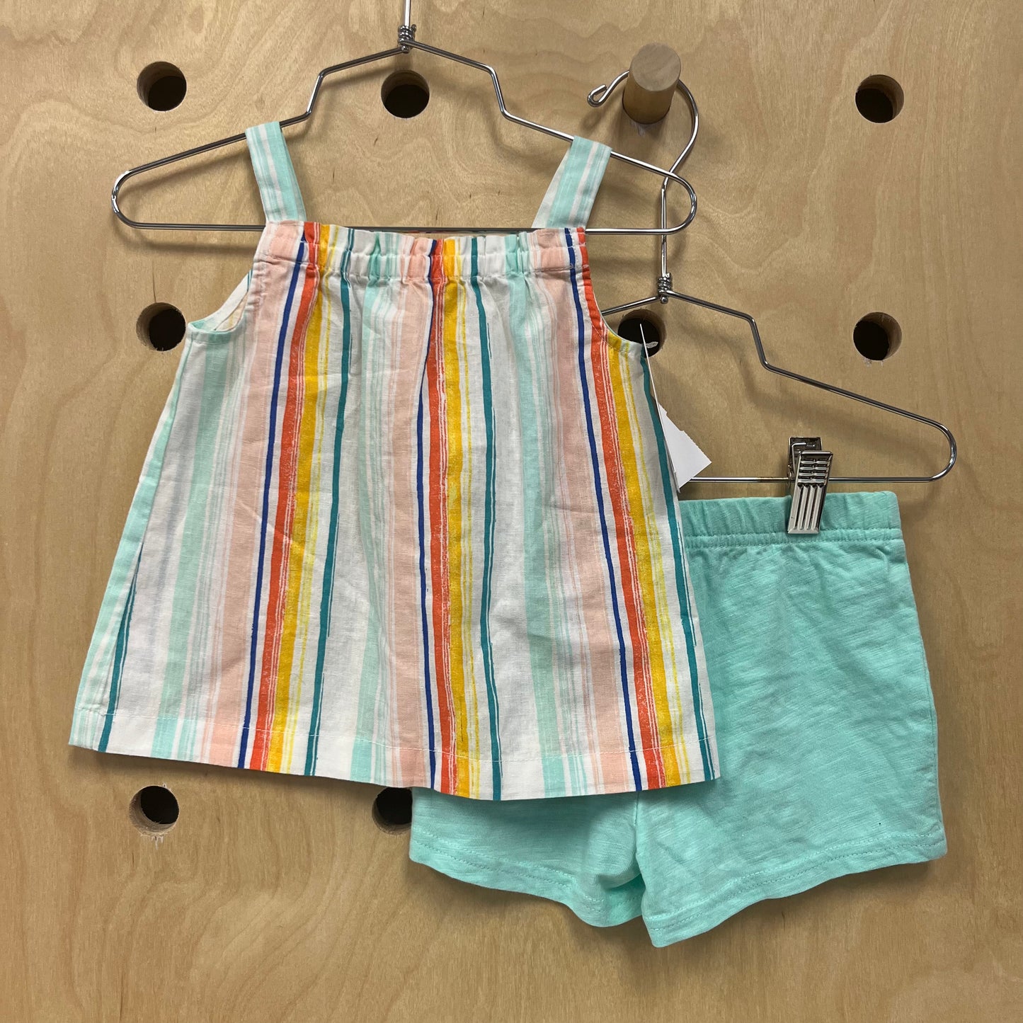 Blue Striped Tank Outfit NEW!