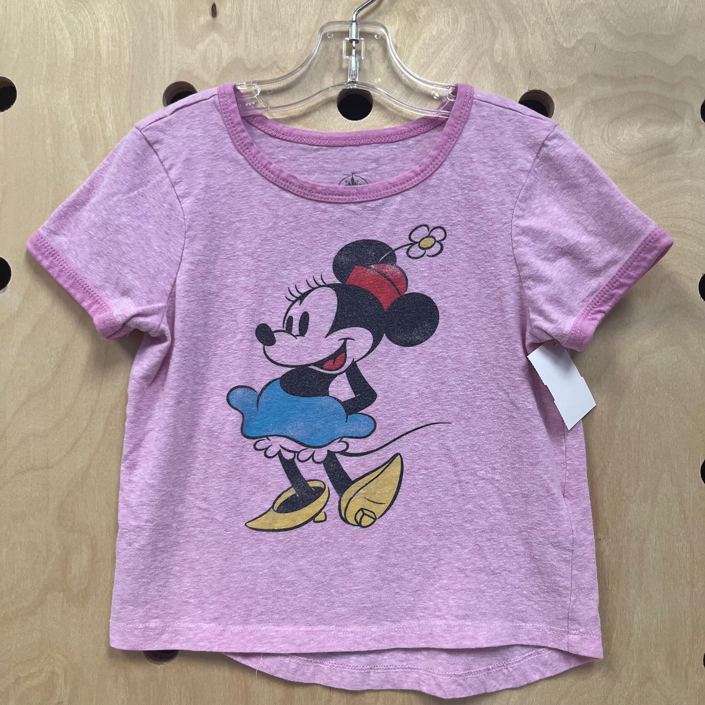 Pink Heathered Minnie Tee