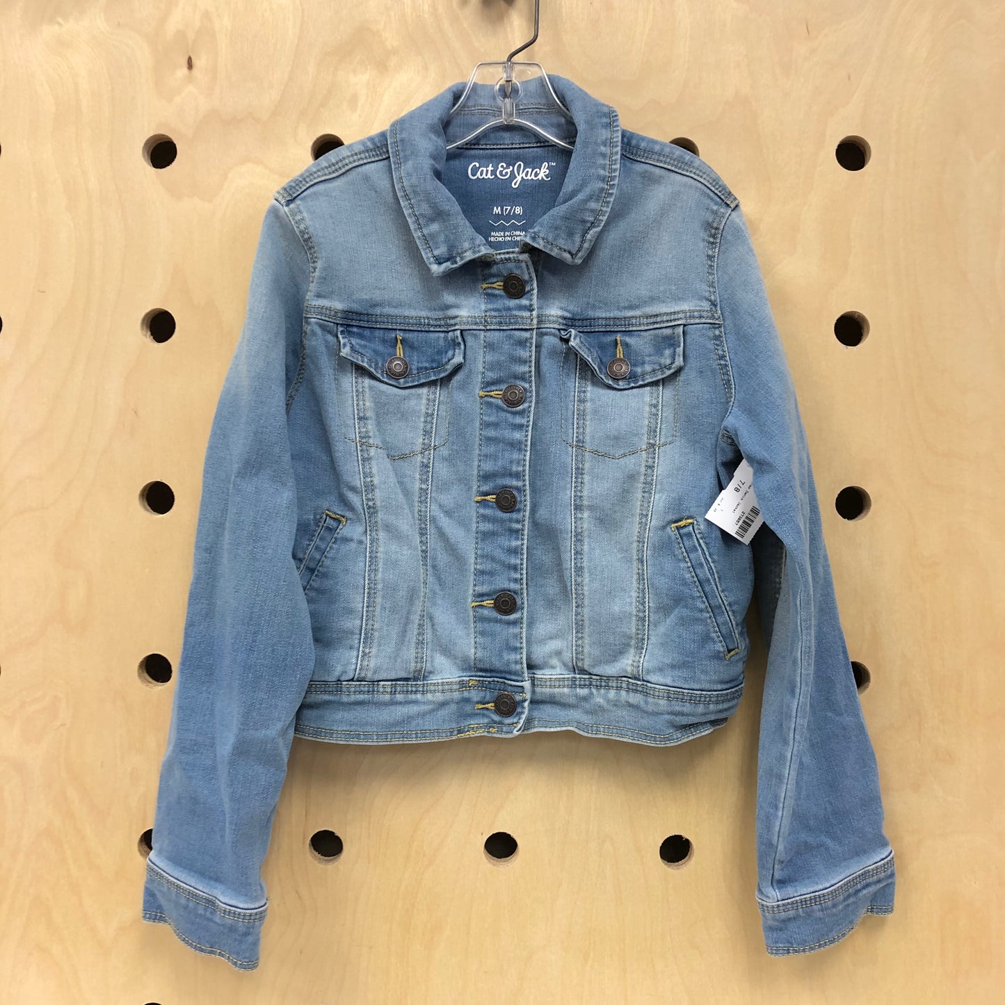 Lightwash Snap Denim Jacket