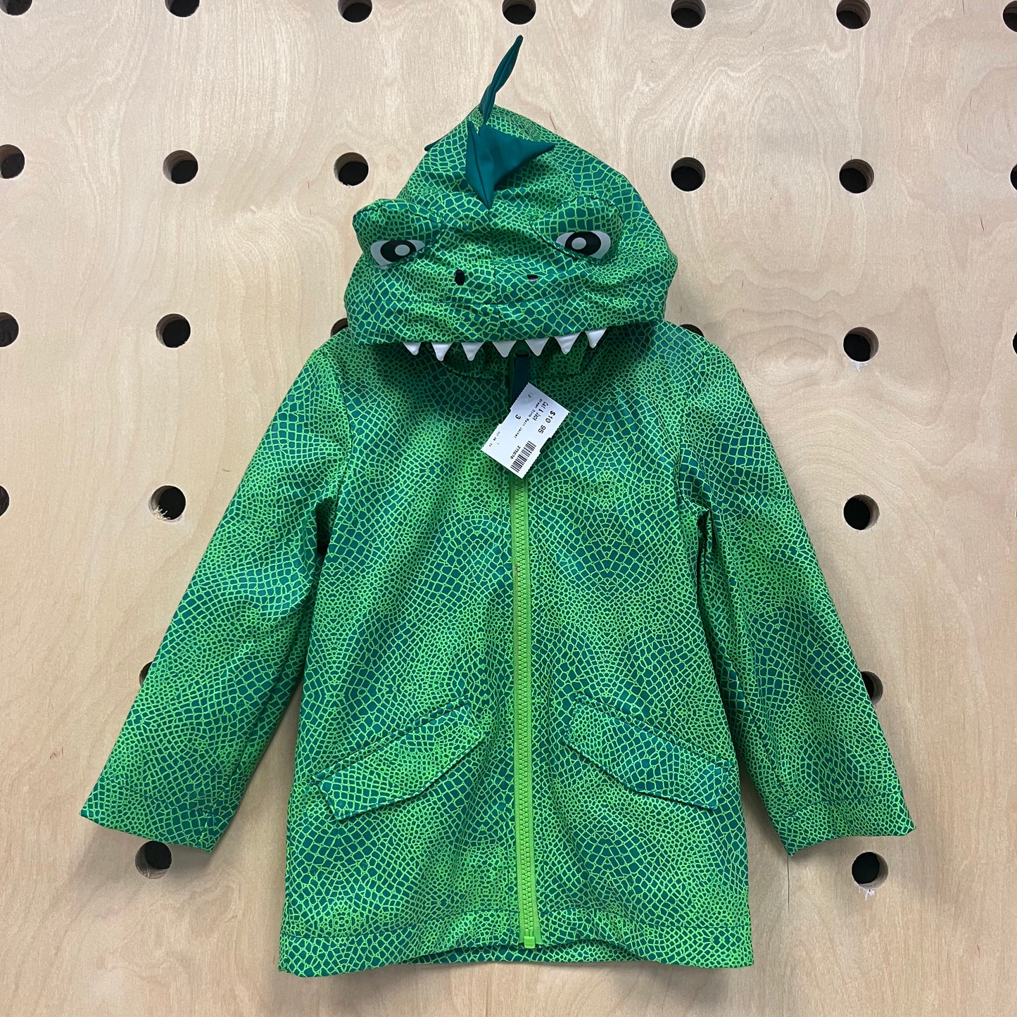 Green Dino Rain Jacket
